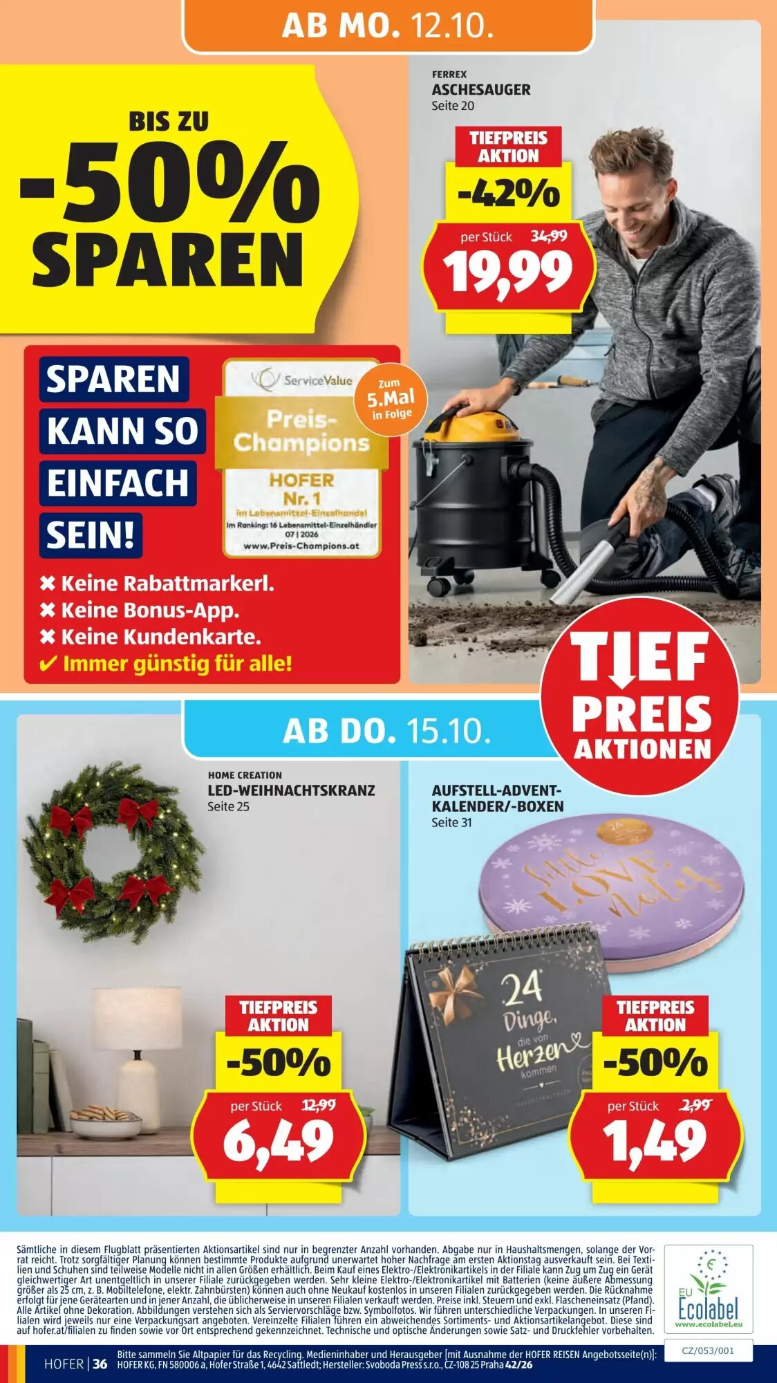 Hofer Flugblatt (ab 09.10.2026) - Angebote und Prospekt - Seite 46