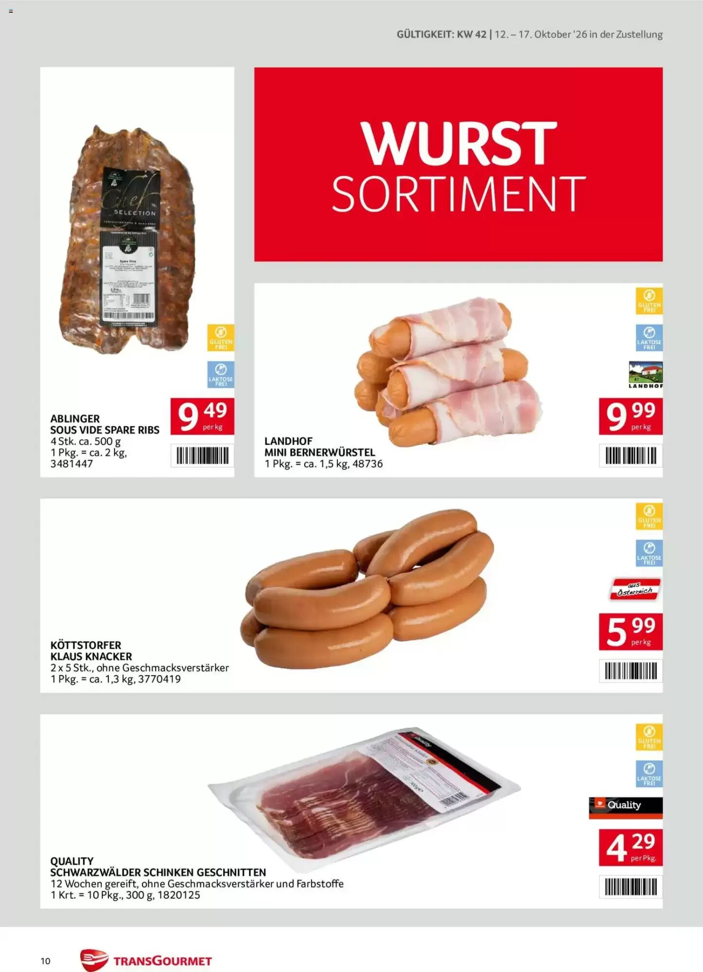 Transgourmet Flugblatt (ab 11.10.2026) - Angebote und Prospekt - Seite 10