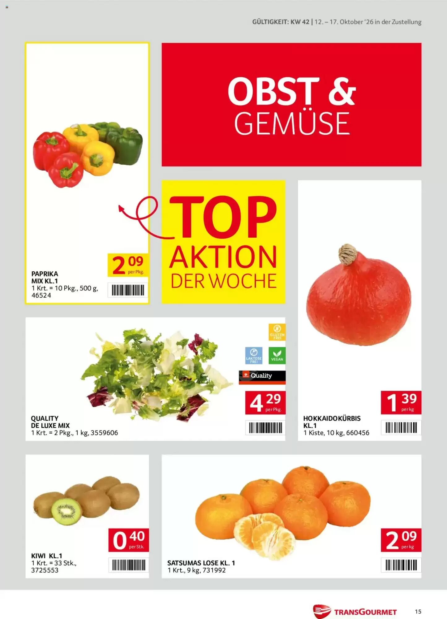 Transgourmet Flugblatt (ab 11.10.2026) - Angebote und Prospekt - Seite 15