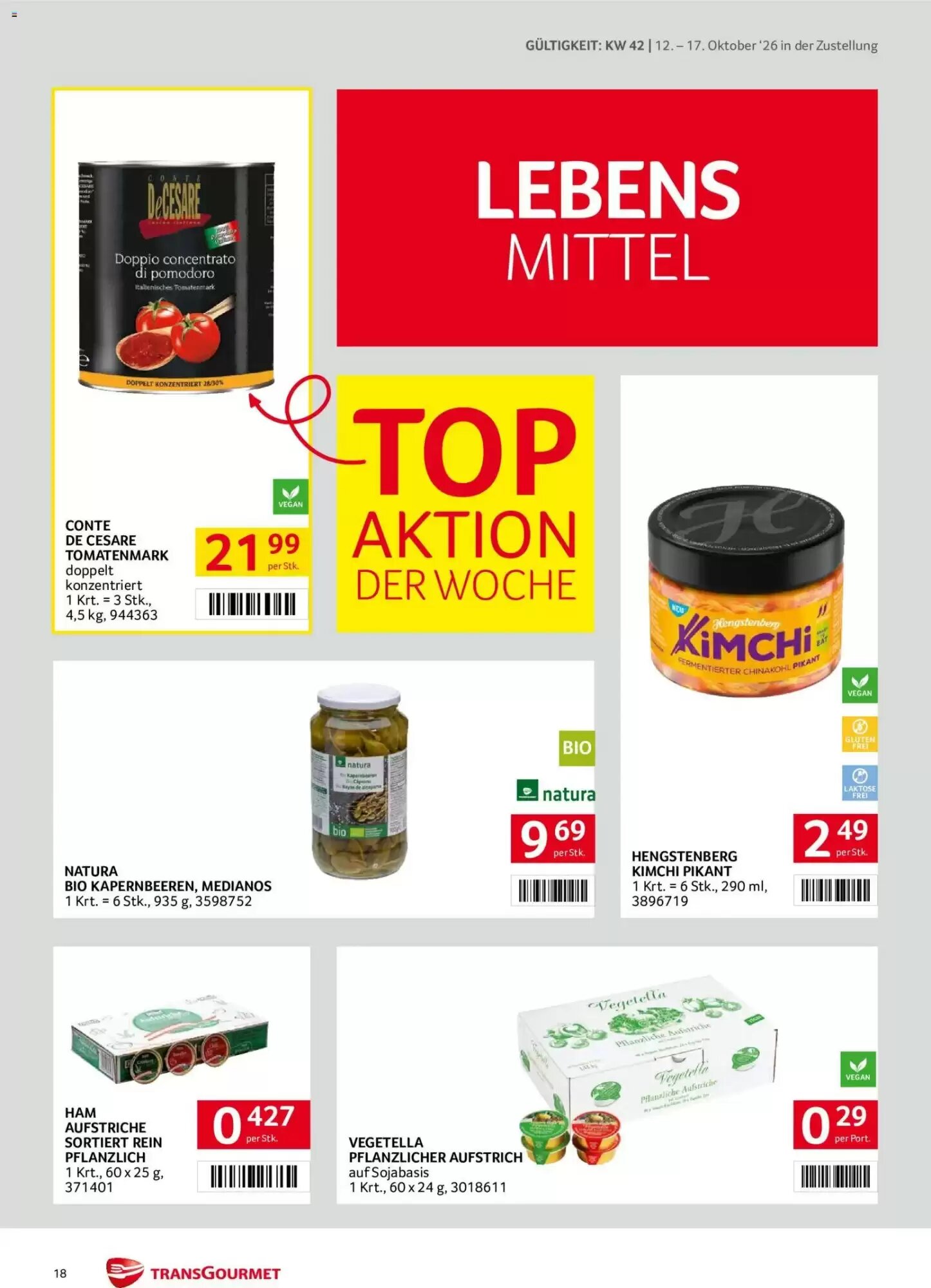 Transgourmet Flugblatt (ab 11.10.2026) - Angebote und Prospekt - Seite 18