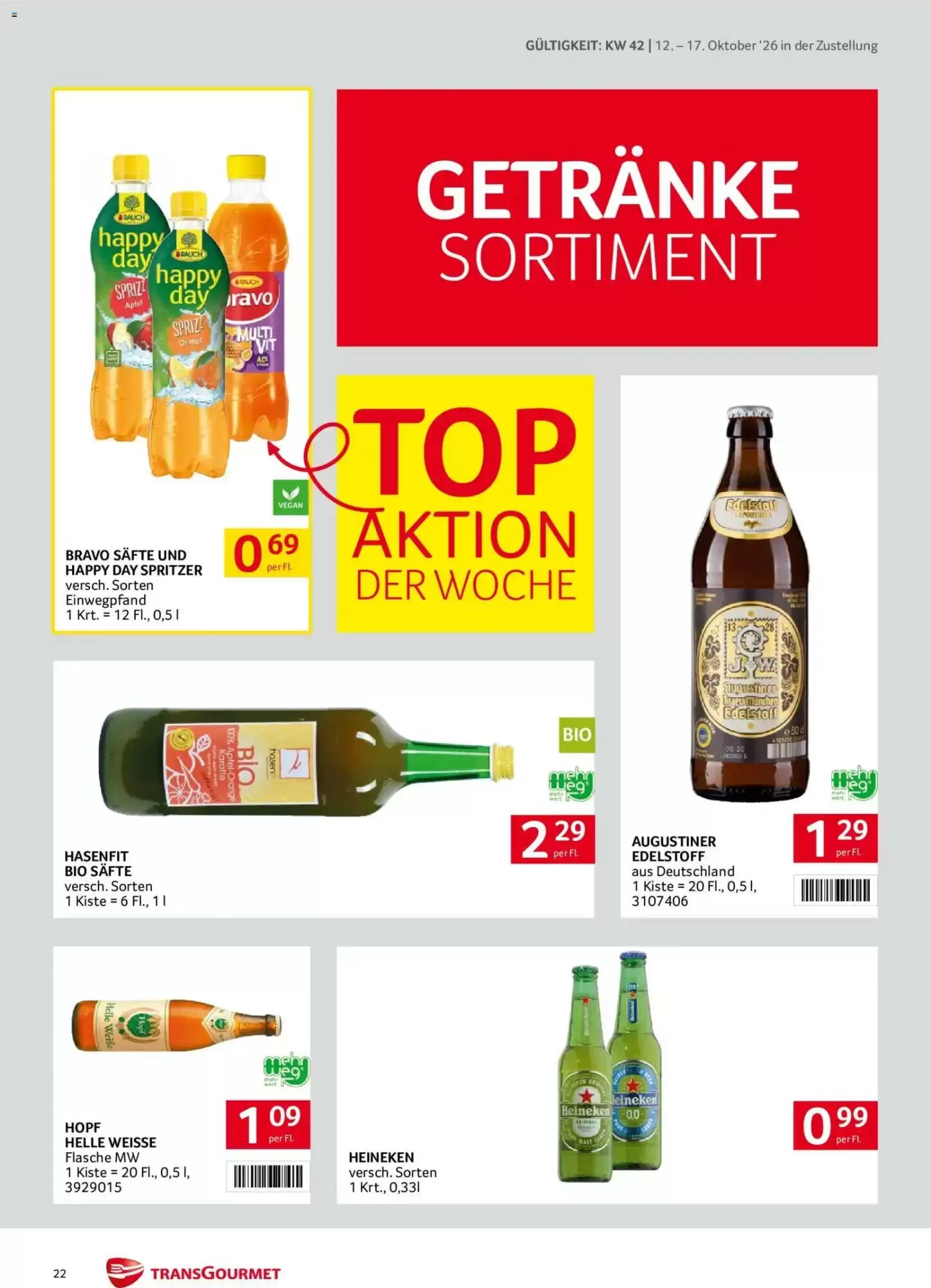 Transgourmet Flugblatt (ab 11.10.2026) - Angebote und Prospekt - Seite 22