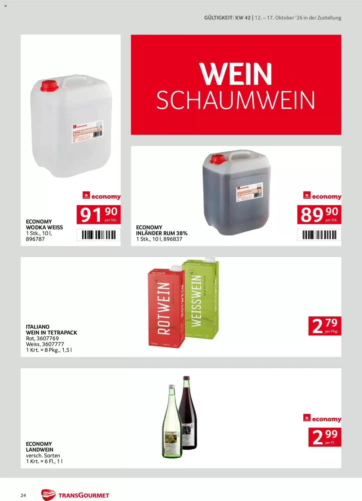 Transgourmet Flugblatt (ab 11.10.2026) - Angebote und Prospekt - Seite 24