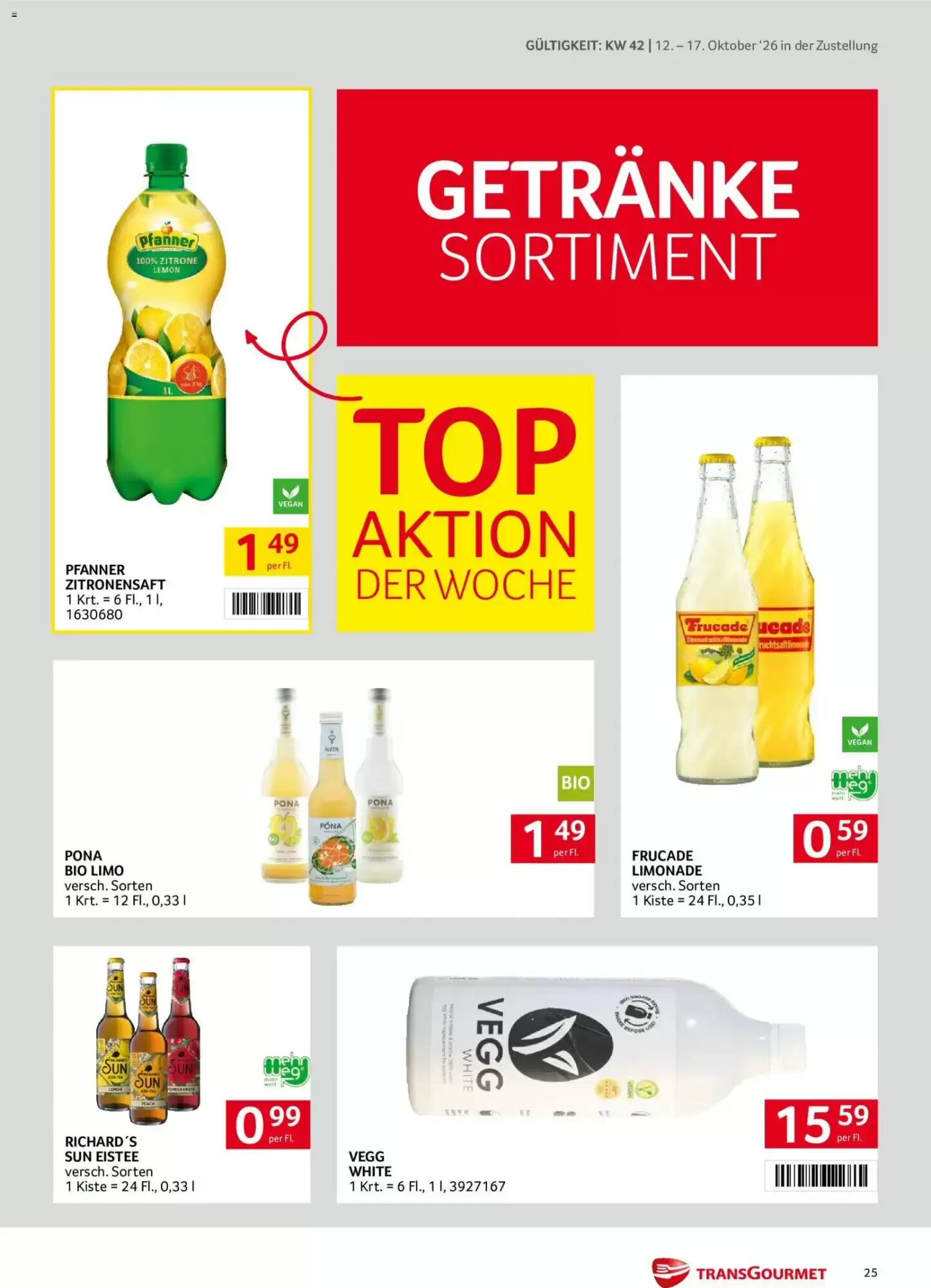 Transgourmet Flugblatt (ab 11.10.2026) - Angebote und Prospekt - Seite 25