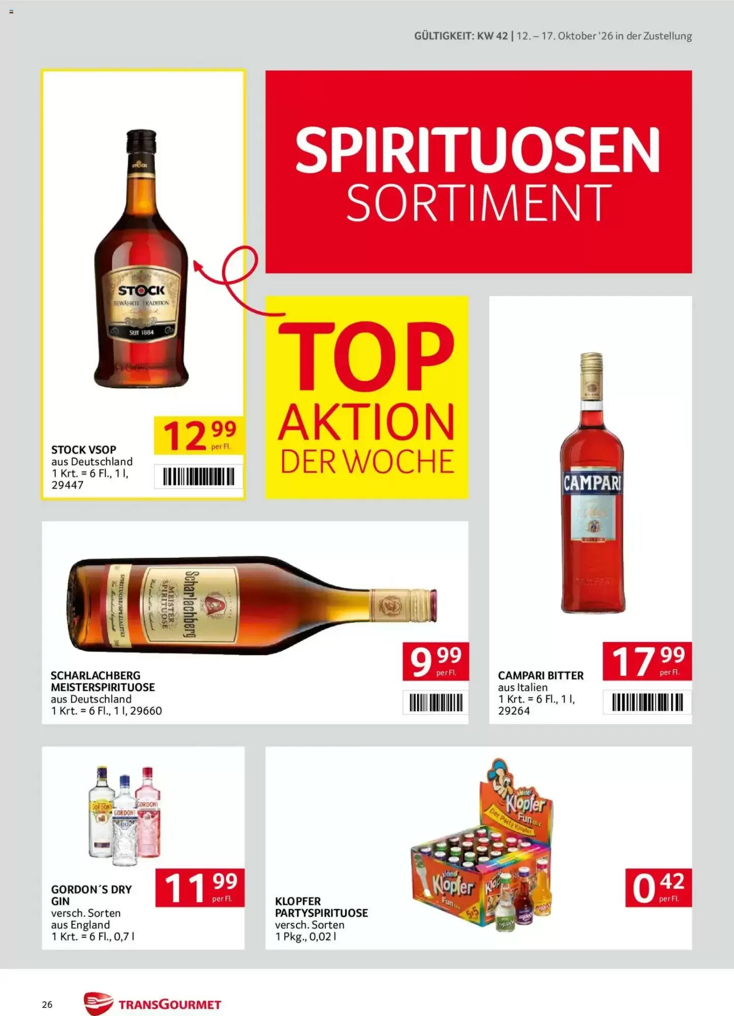 Transgourmet Flugblatt (ab 11.10.2026) - Angebote und Prospekt - Seite 26