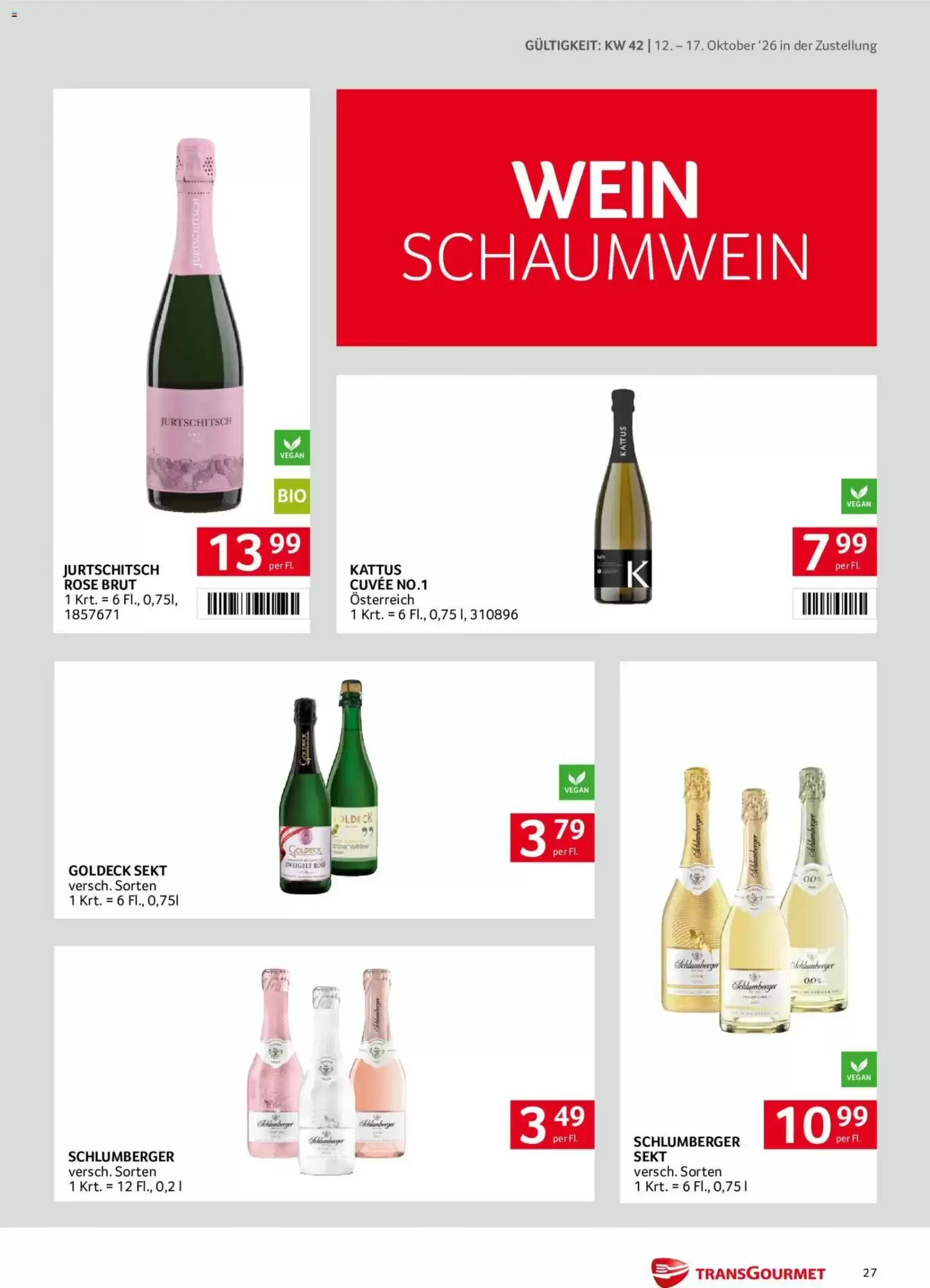 Transgourmet Flugblatt (ab 11.10.2026) - Angebote und Prospekt - Seite 27