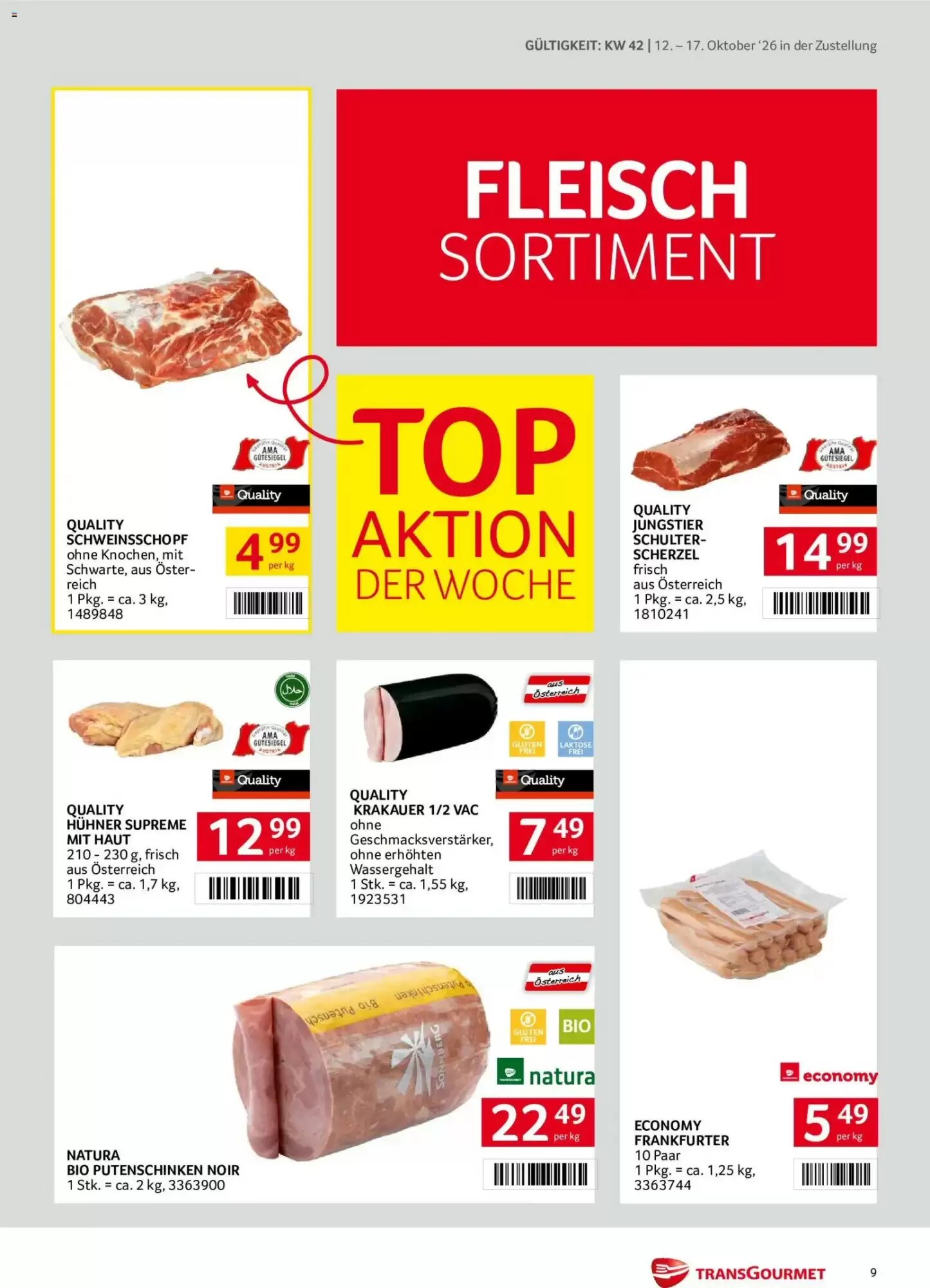 Transgourmet Flugblatt (ab 11.10.2026) - Angebote und Prospekt - Seite 9