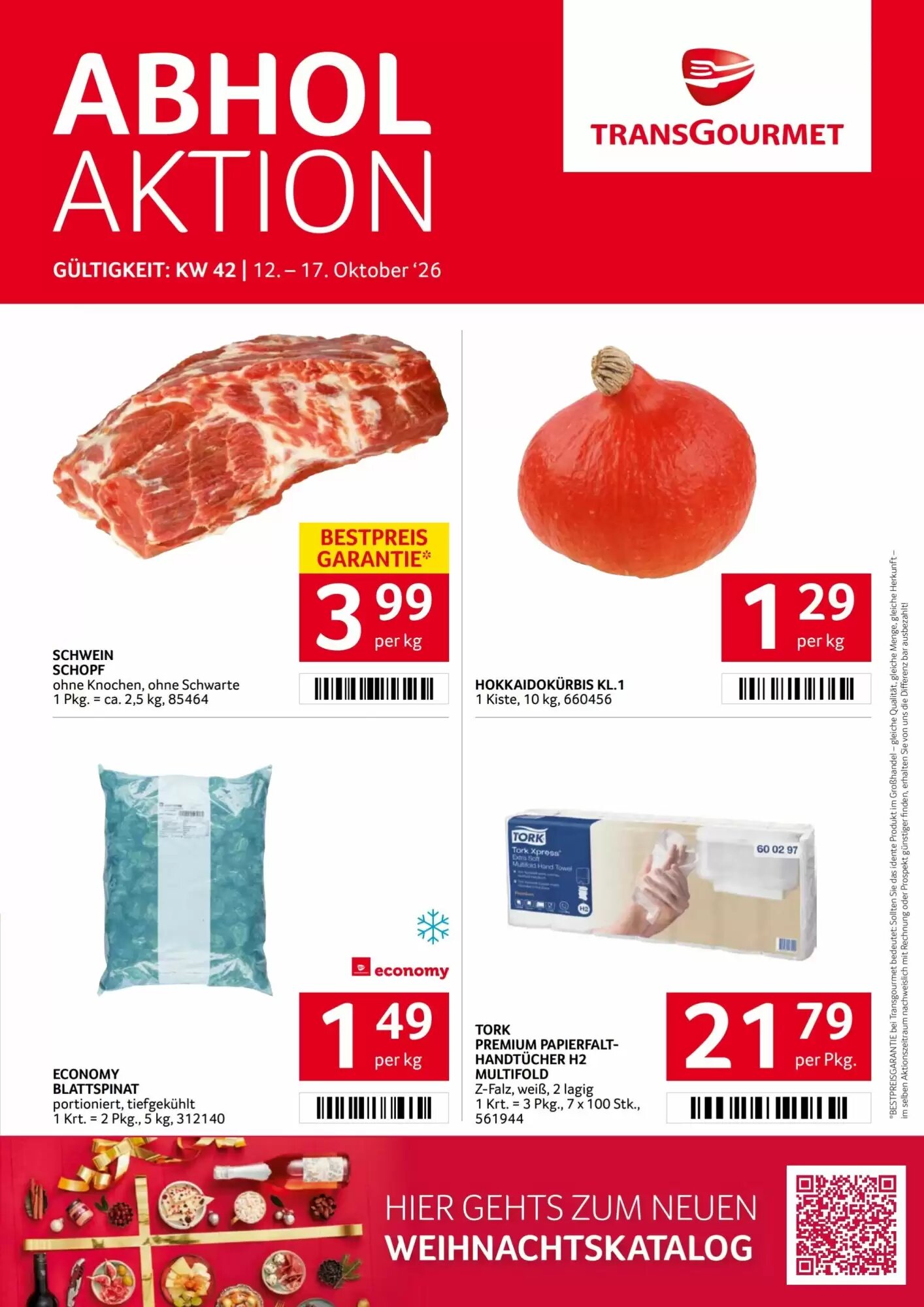 Transgourmet Flugblatt (ab 12.10.2026) - Angebote und Prospekt - Seite 1