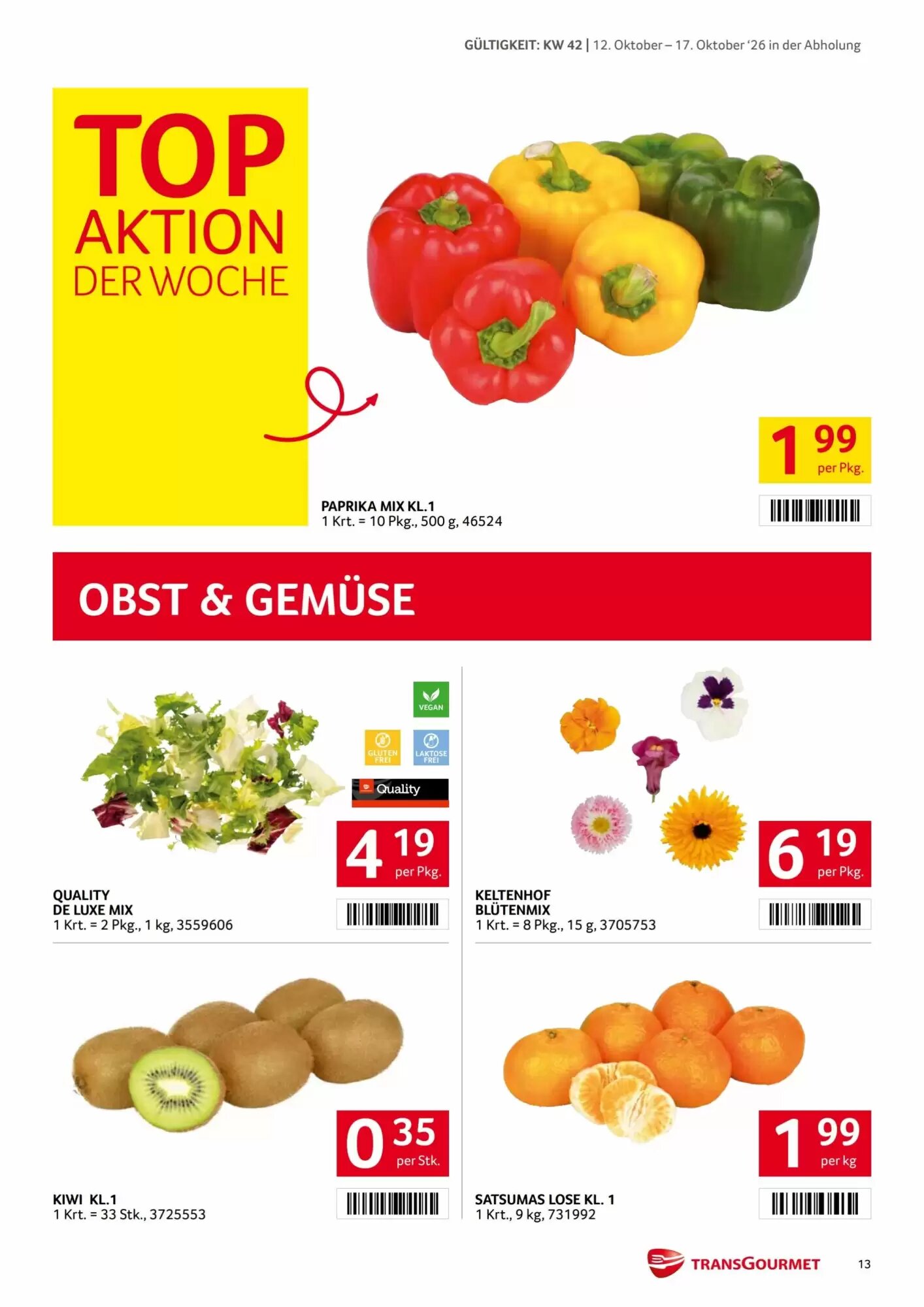 Transgourmet Flugblatt (ab 12.10.2026) - Angebote und Prospekt - Seite 13