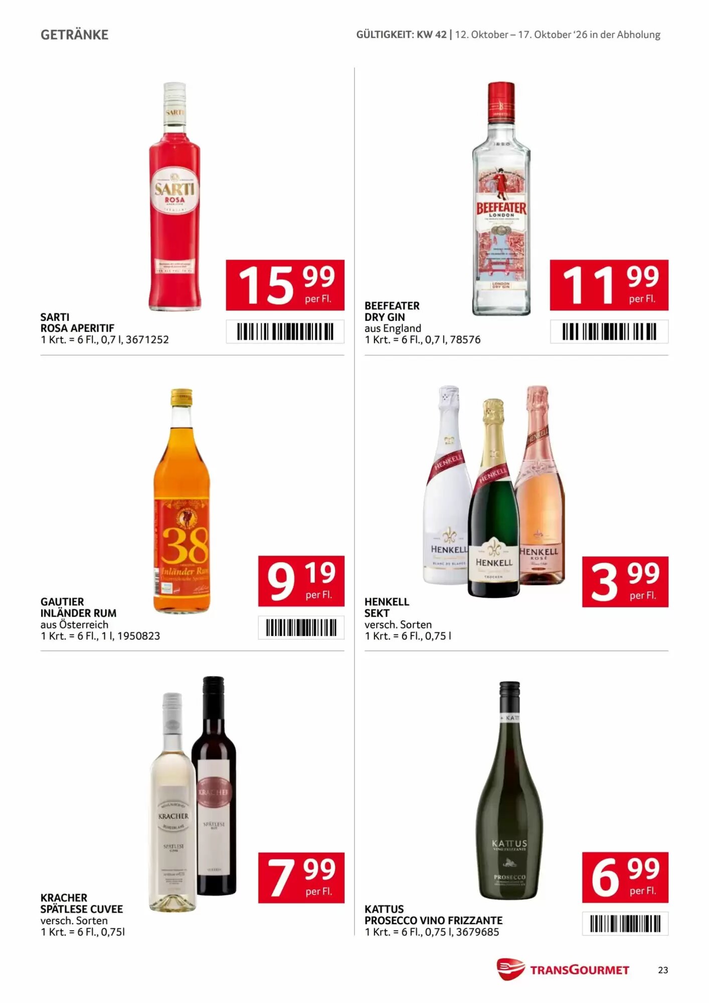 Transgourmet Flugblatt (ab 12.10.2026) - Angebote und Prospekt - Seite 22