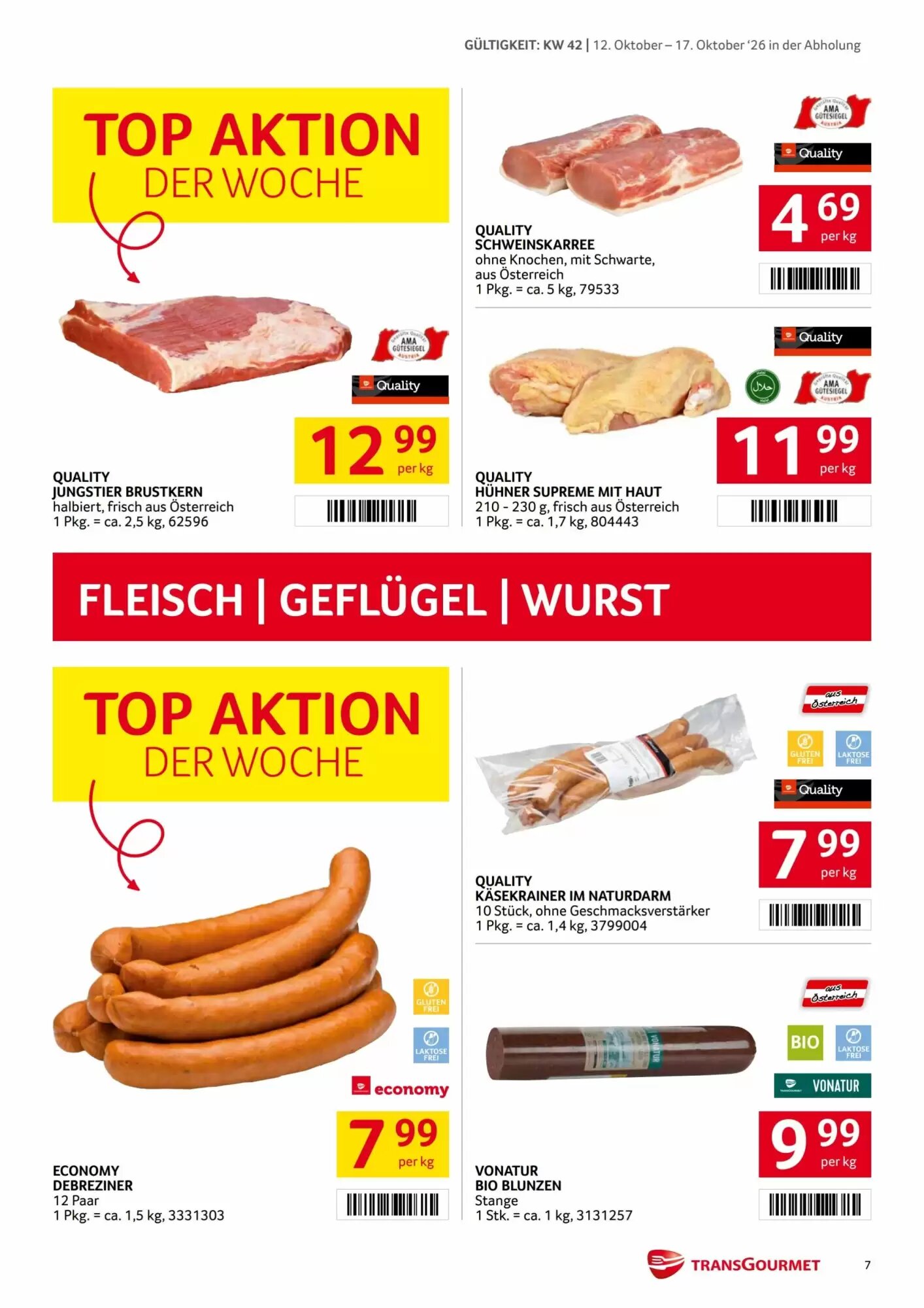 Transgourmet Flugblatt (ab 12.10.2026) - Angebote und Prospekt - Seite 7