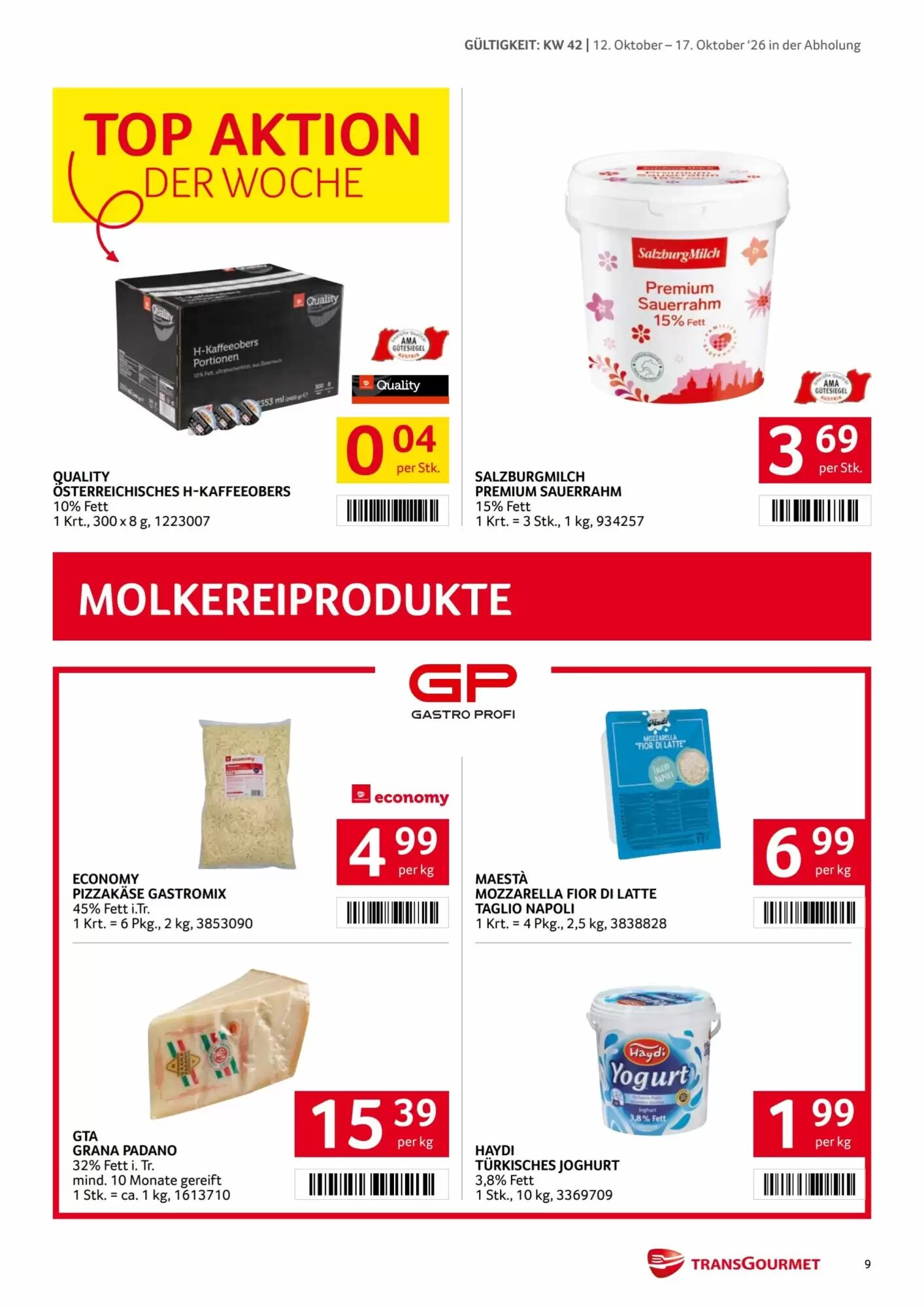 Transgourmet Flugblatt (ab 12.10.2026) - Angebote und Prospekt - Seite 9