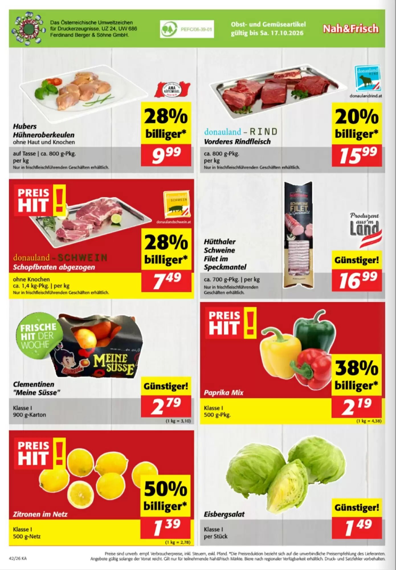 Nah&Frisch Flugblatt (ab 14.10.2026) - Angebote und Prospekt - Seite 8