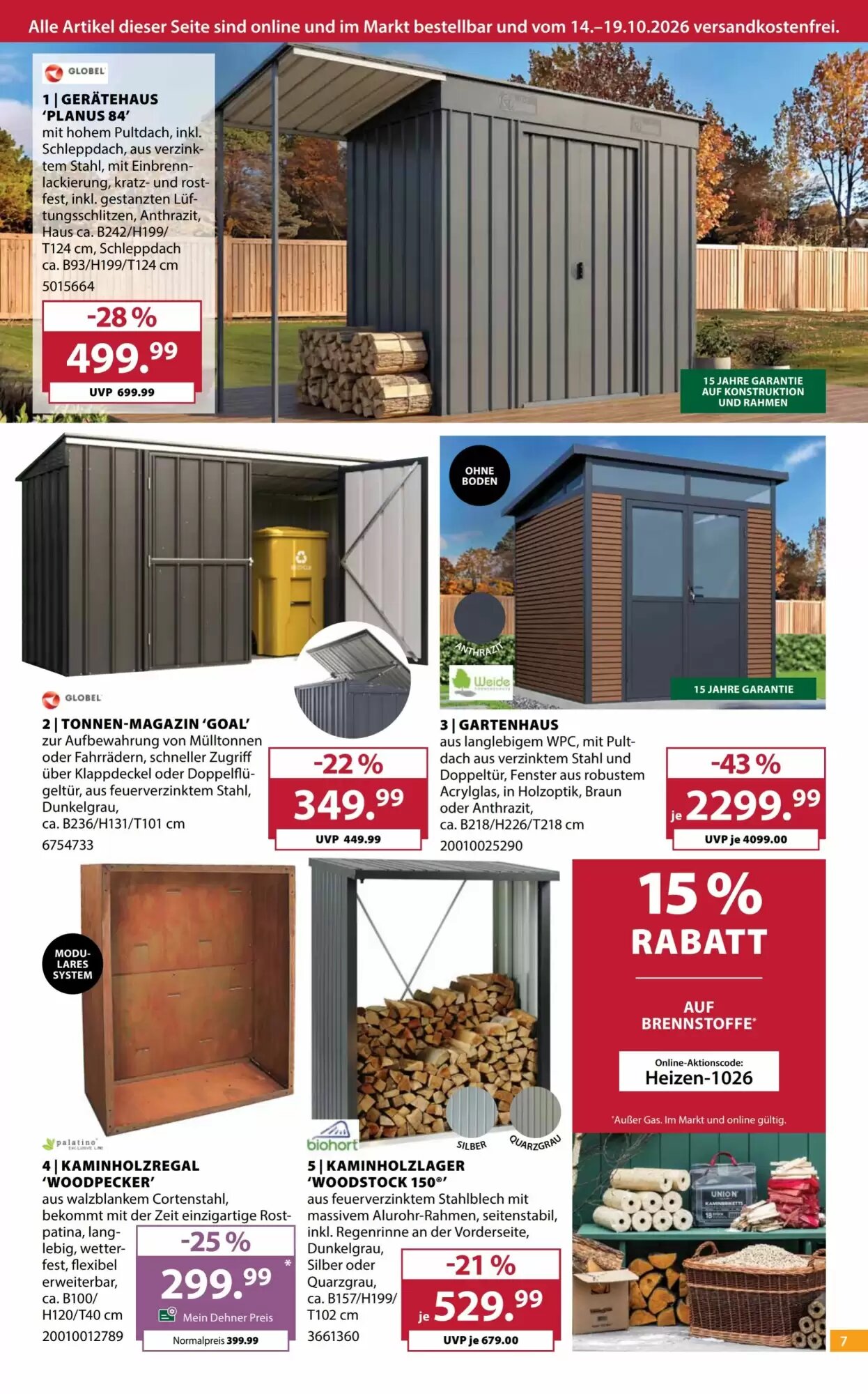 Dehner Flugblatt (ab 14.10.2026) - Angebote und Prospekt - Seite 7