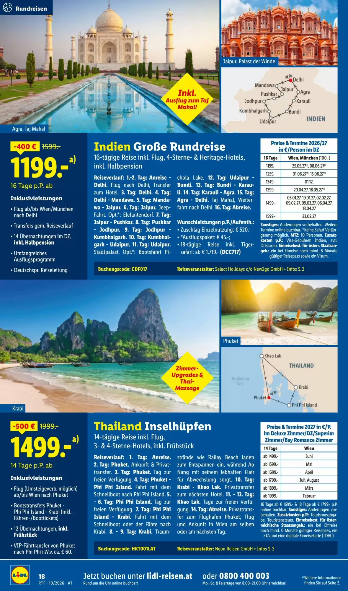 Lidl Reisen Flugblatt (ab 14.10.2026) - Angebote und Prospekt - Seite 18