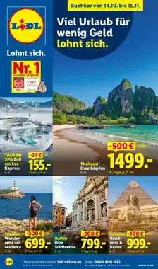 Lidl Reisen Flugblatt (ab 14.10.2026) - Angebote und Prospekt