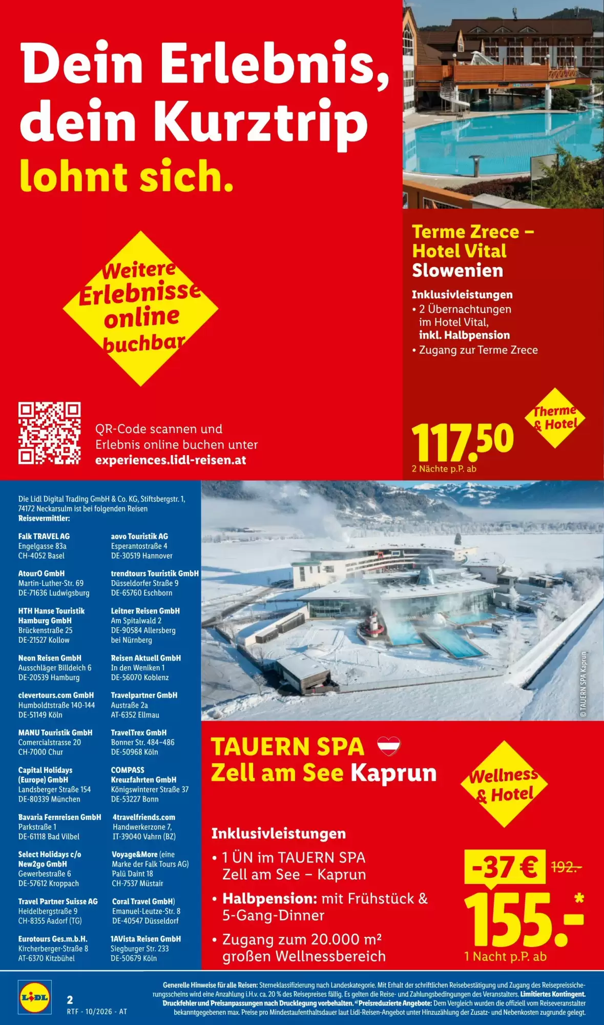 Lidl Reisen Flugblatt (ab 14.10.2026) - Angebote und Prospekt - Seite 2