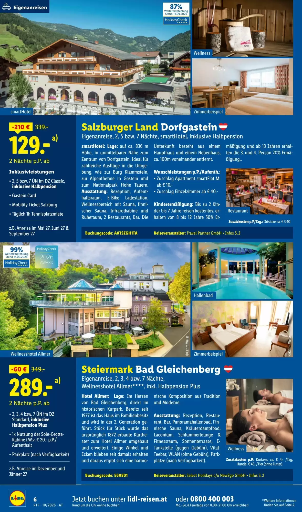 Lidl Reisen Flugblatt (ab 14.10.2026) - Angebote und Prospekt - Seite 6