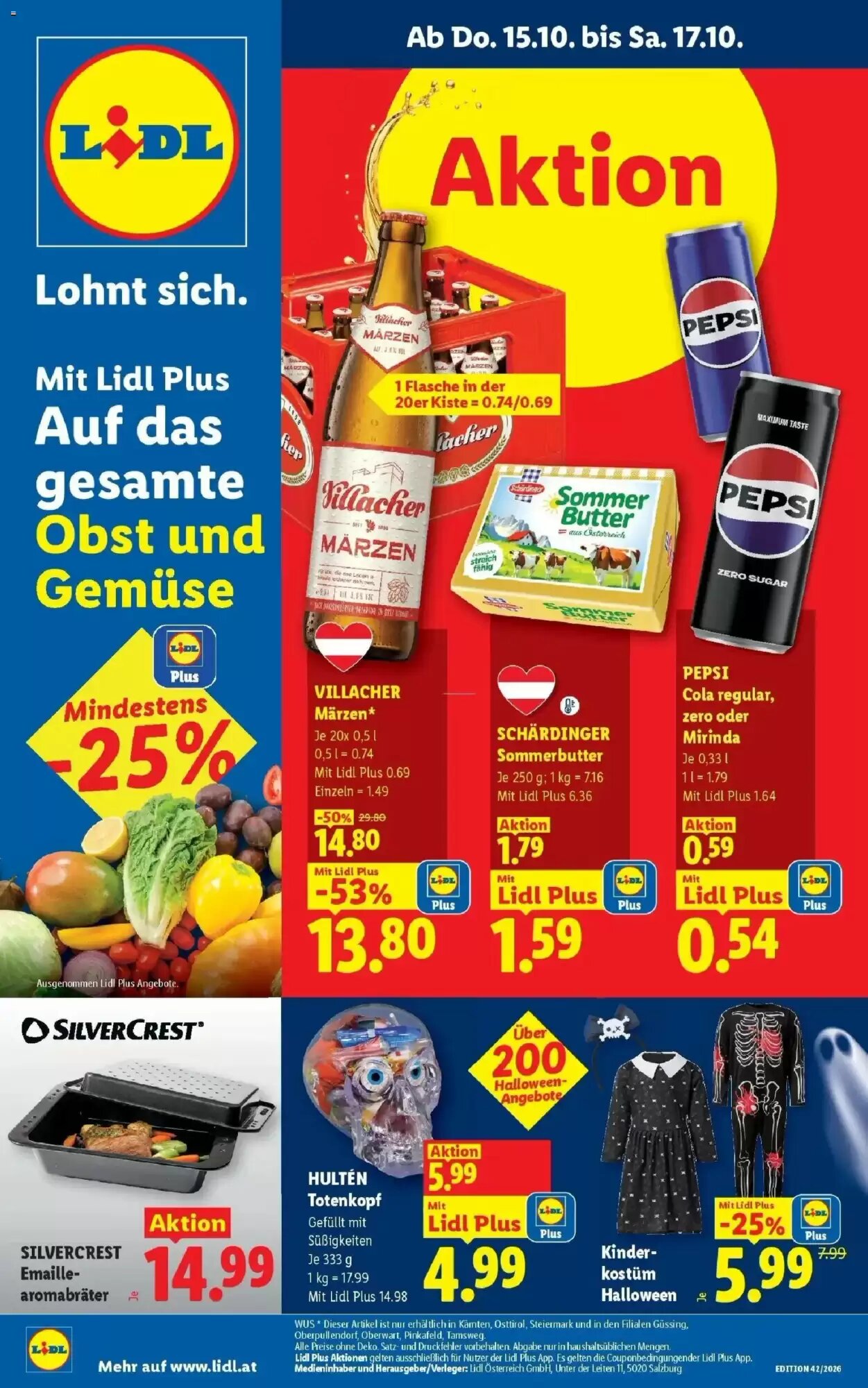 Lidl Flugblatt (ab 15.10.2026) - Angebote und Prospekt - Seite 1