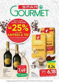 SPAR Gourmet Flugblatt (ab 15.10.2026) - Angebote und Prospekt