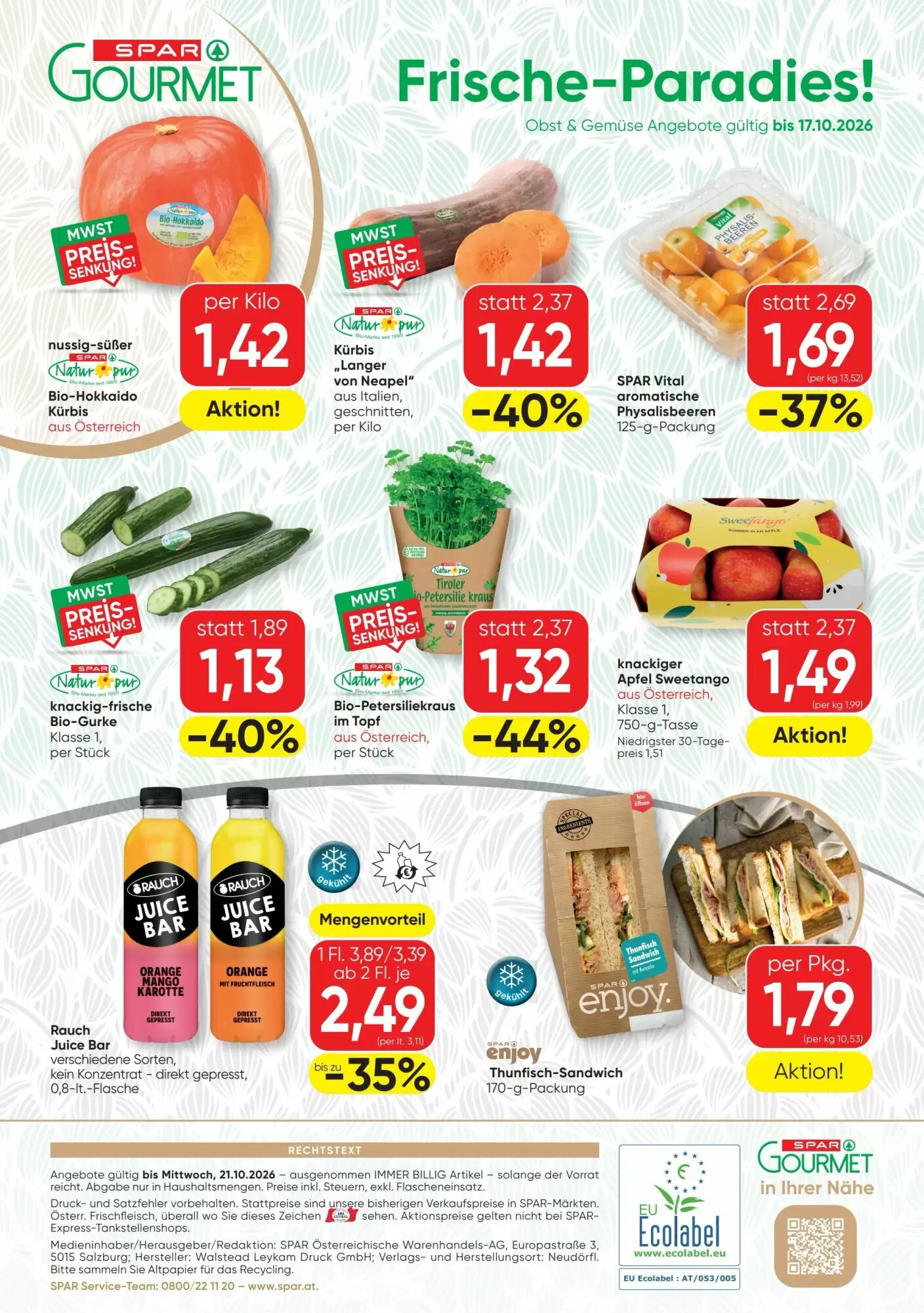SPAR Gourmet Flugblatt (ab 15.10.2026) - Angebote und Prospekt - Seite 8