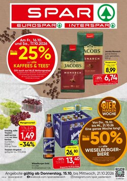 Spar Flugblatt (ab 15.10.2026) - Angebote und Prospekt