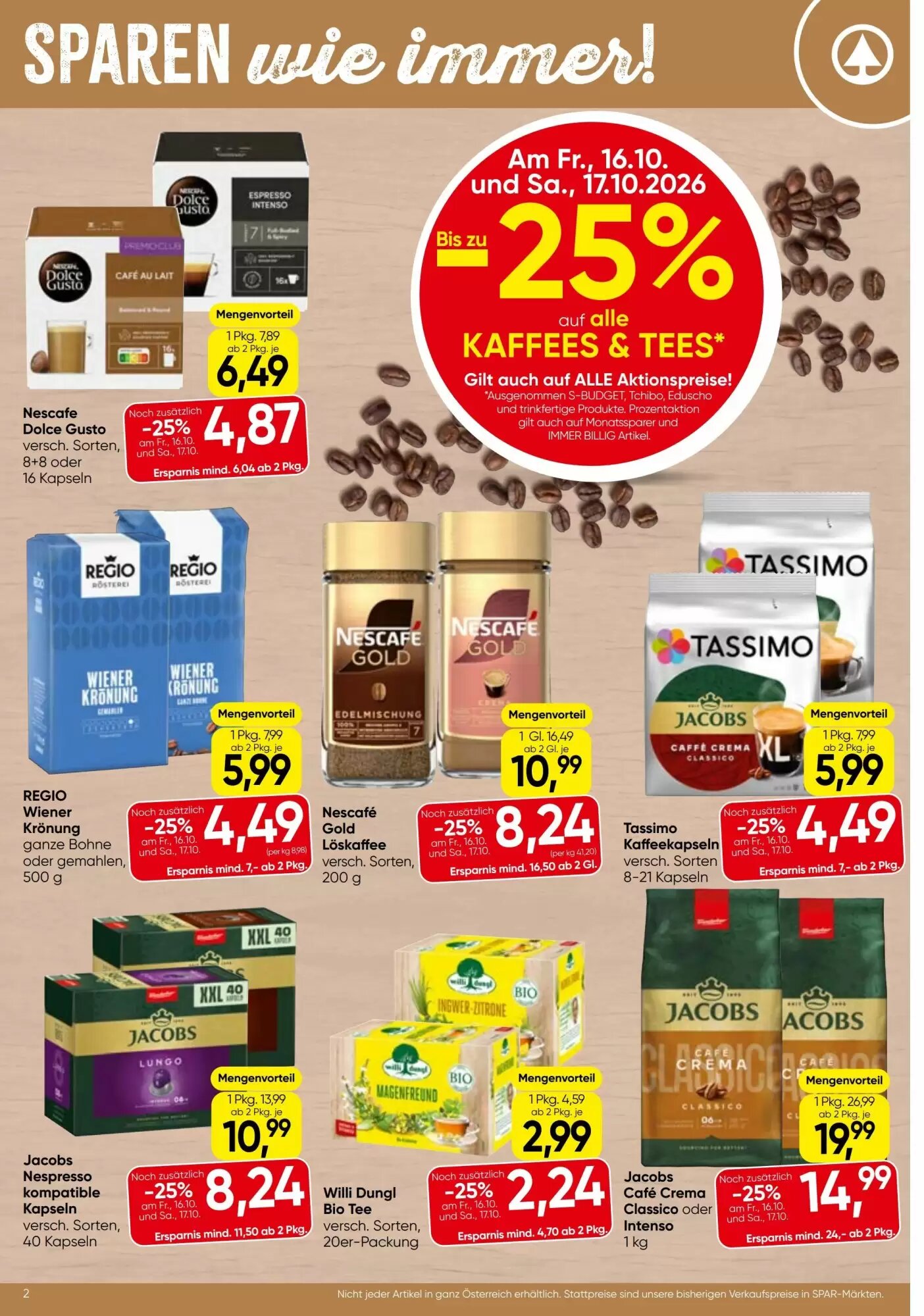 Spar Flugblatt (ab 15.10.2026) - Angebote und Prospekt - Seite 2