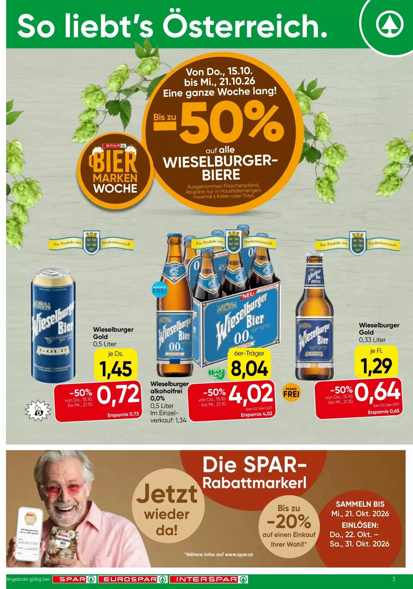 Spar Flugblatt (ab 15.10.2026) - Angebote und Prospekt - Seite 3
