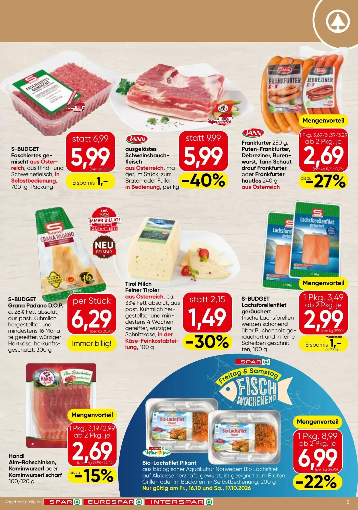 Spar Flugblatt (ab 15.10.2026) - Angebote und Prospekt - Seite 5