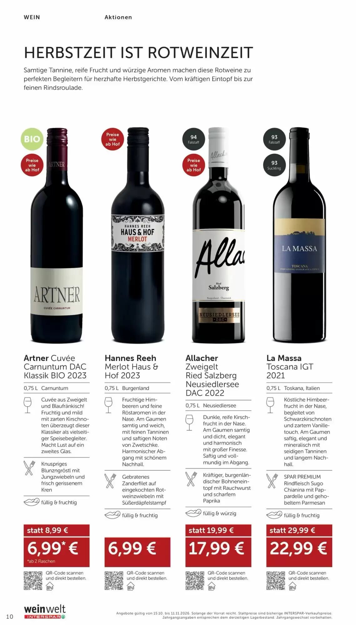 Weinwelt Interspar Flugblatt (ab 15.10.2026) - Angebote und Prospekt - Seite 10
