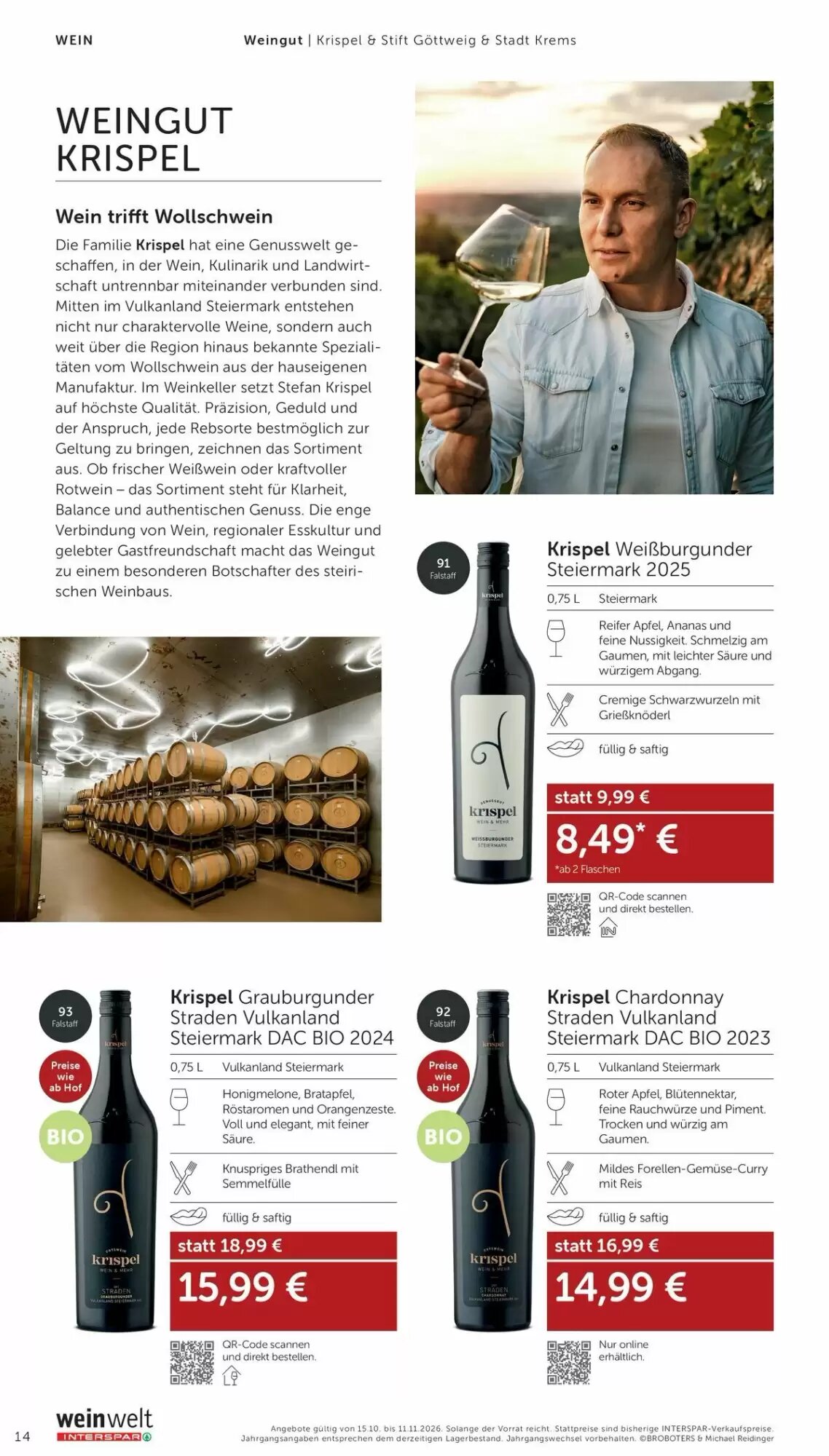 Weinwelt Interspar Flugblatt (ab 15.10.2026) - Angebote und Prospekt - Seite 14