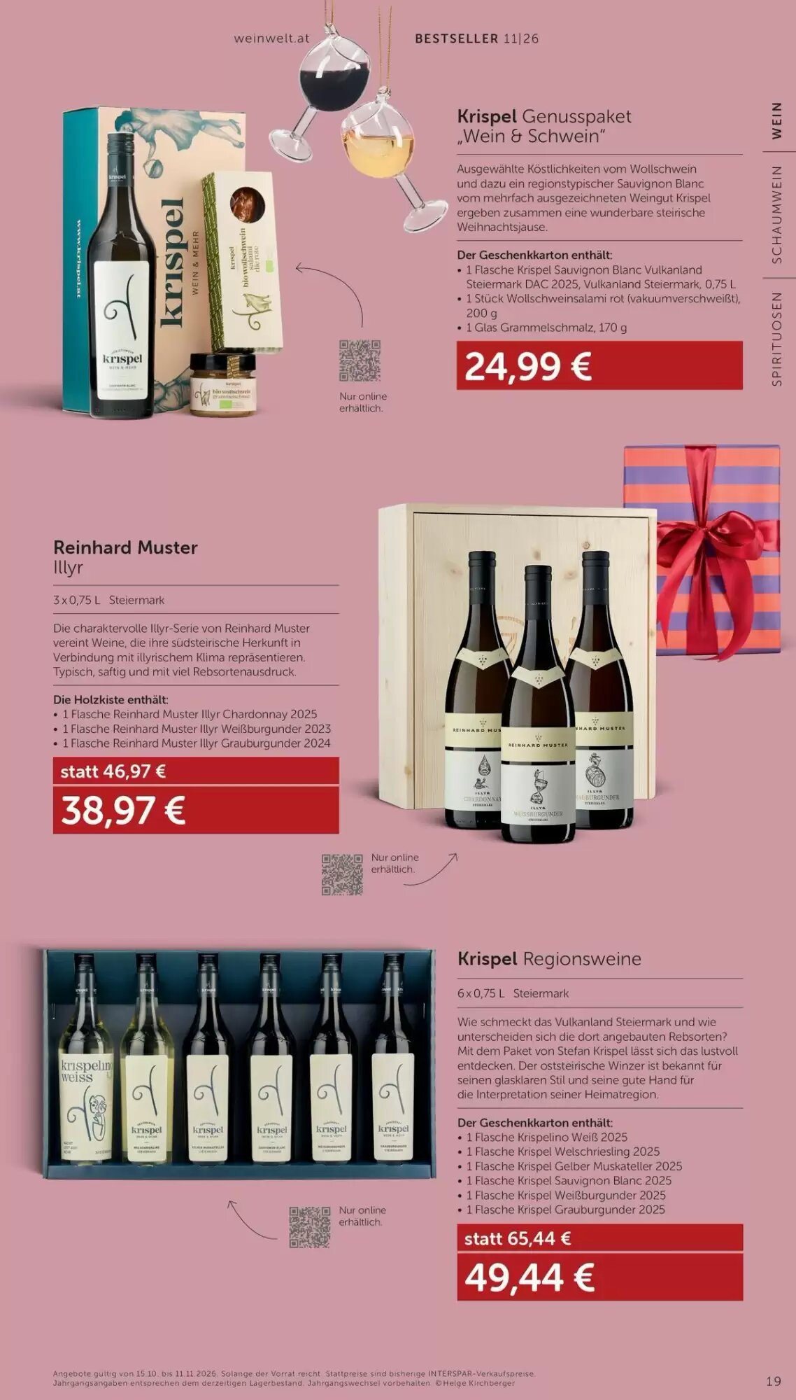 Weinwelt Interspar Flugblatt (ab 15.10.2026) - Angebote und Prospekt - Seite 19