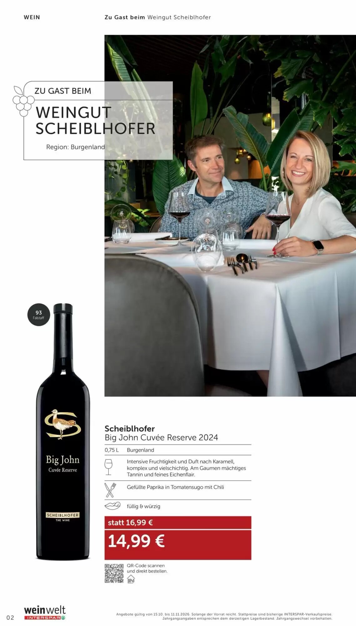 Weinwelt Interspar Flugblatt (ab 15.10.2026) - Angebote und Prospekt - Seite 2