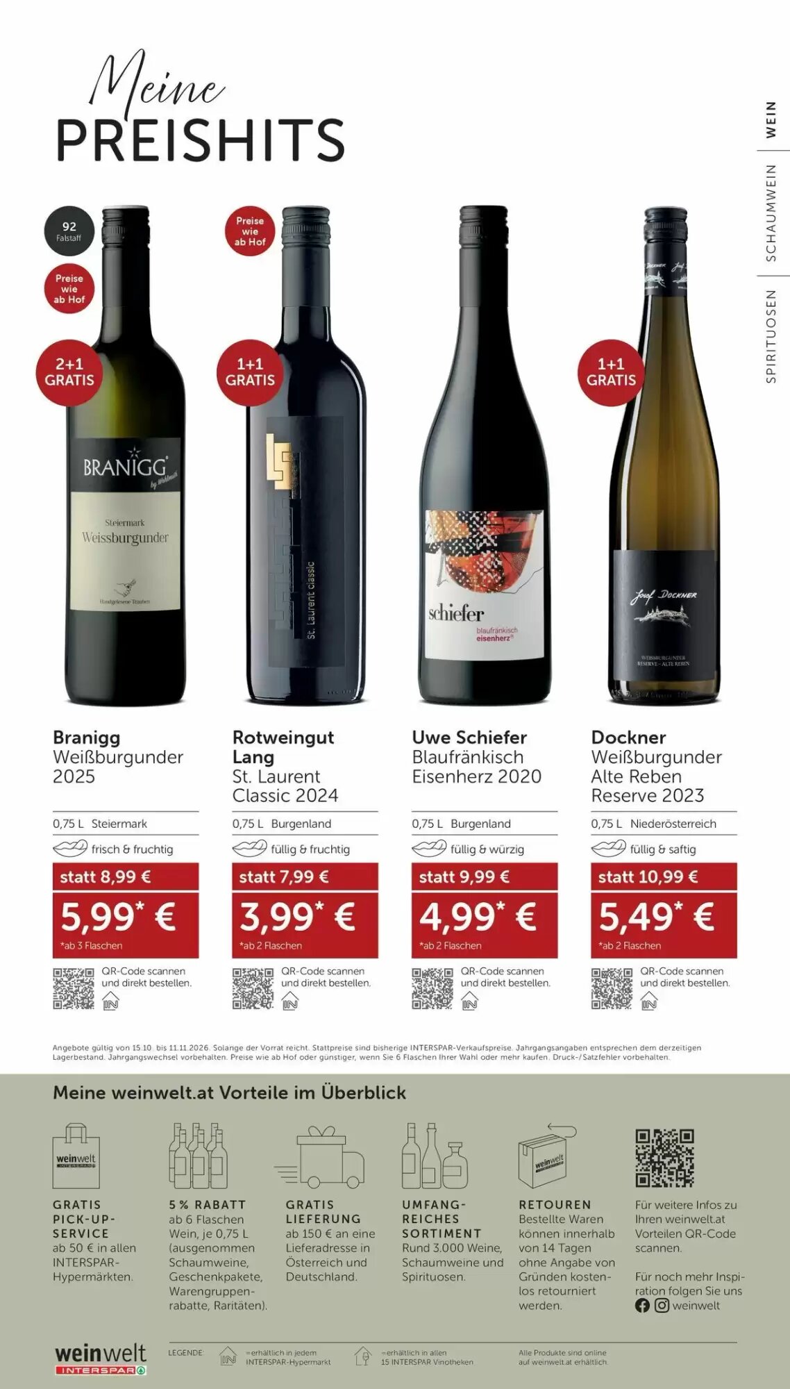 Weinwelt Interspar Flugblatt (ab 15.10.2026) - Angebote und Prospekt - Seite 32