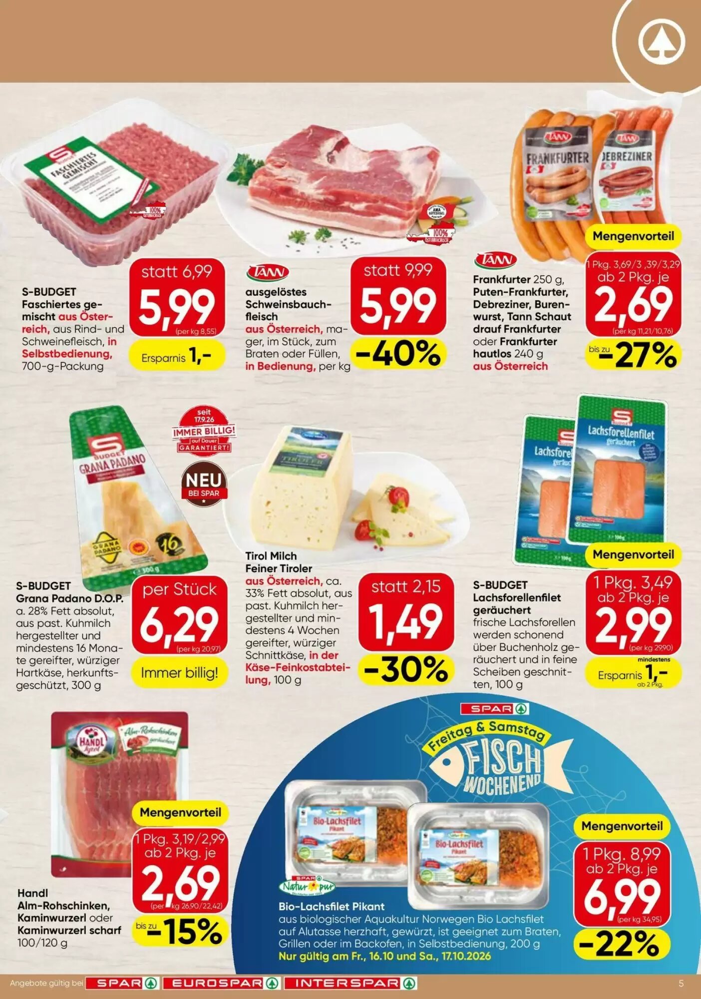 Eurospar Flugblatt (ab 15.10.2026) - Angebote und Prospekt - Seite 5