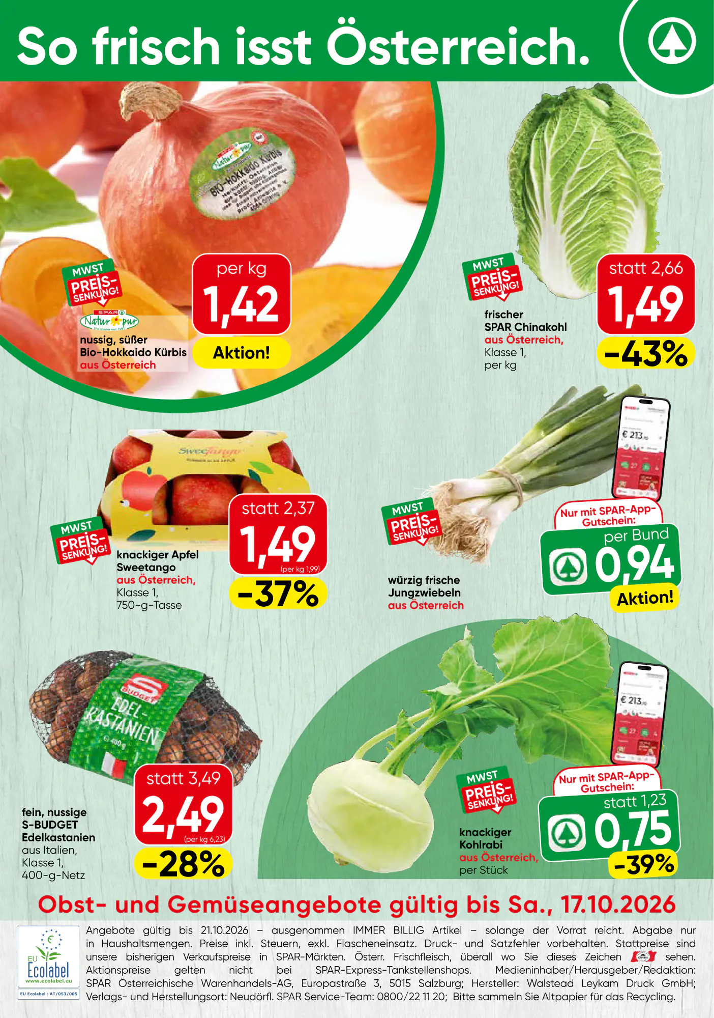 Spar Flugblatt (ab 15.10.2026) - Angebote und Prospekt - Seite 16