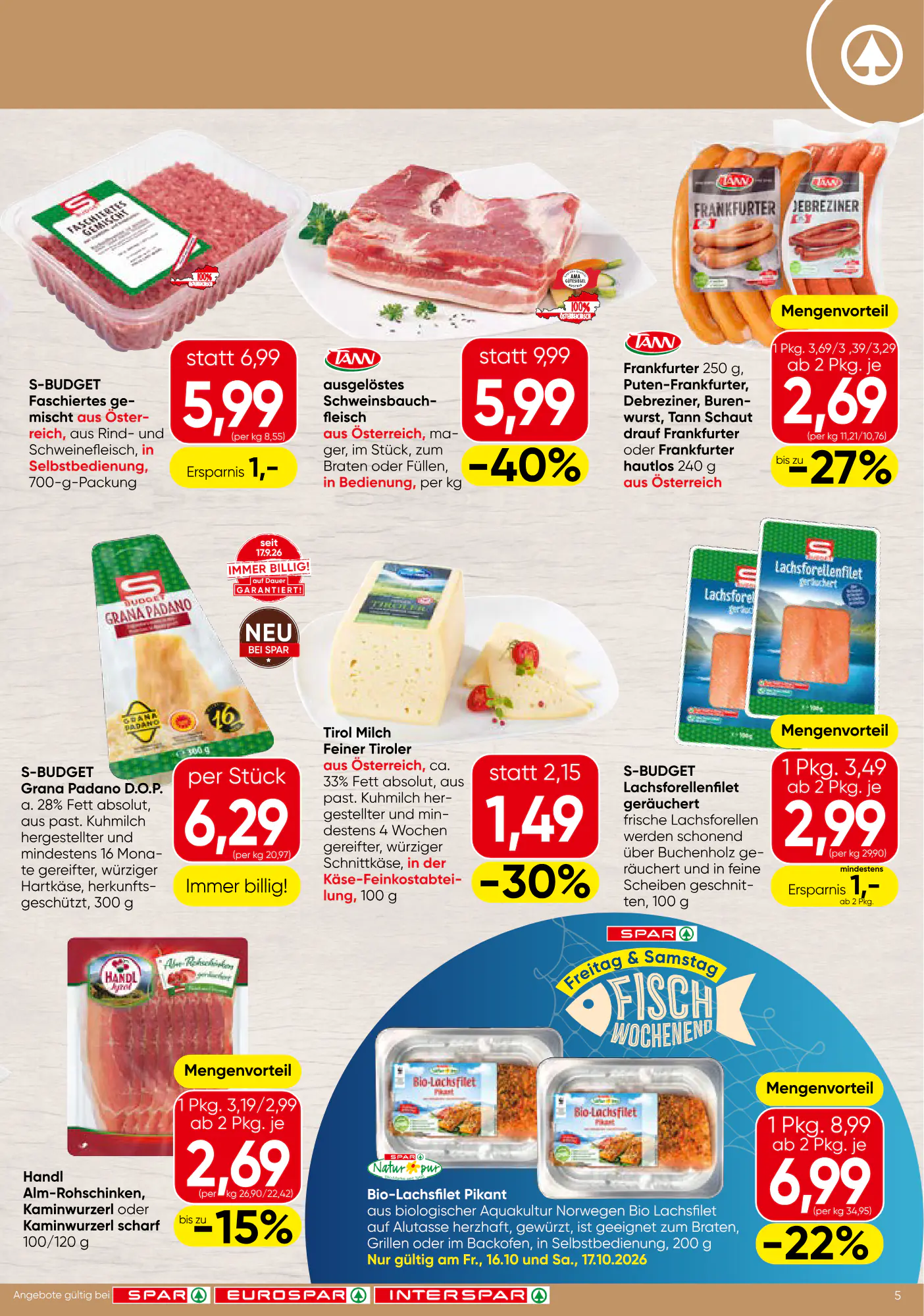 Spar Flugblatt (ab 15.10.2026) - Angebote und Prospekt - Seite 5