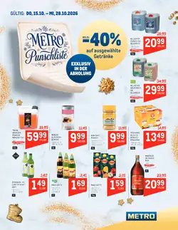 Metro Flugblatt (ab 15.10.2026) - Angebote und Prospekt