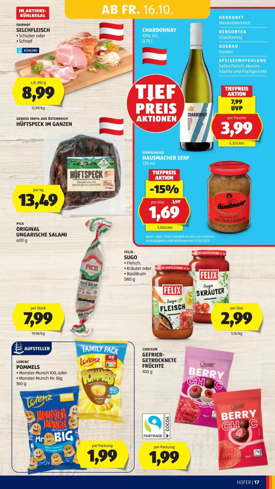 Hofer Flugblatt (ab 16.10.2026) - Angebote und Prospekt - Seite 27