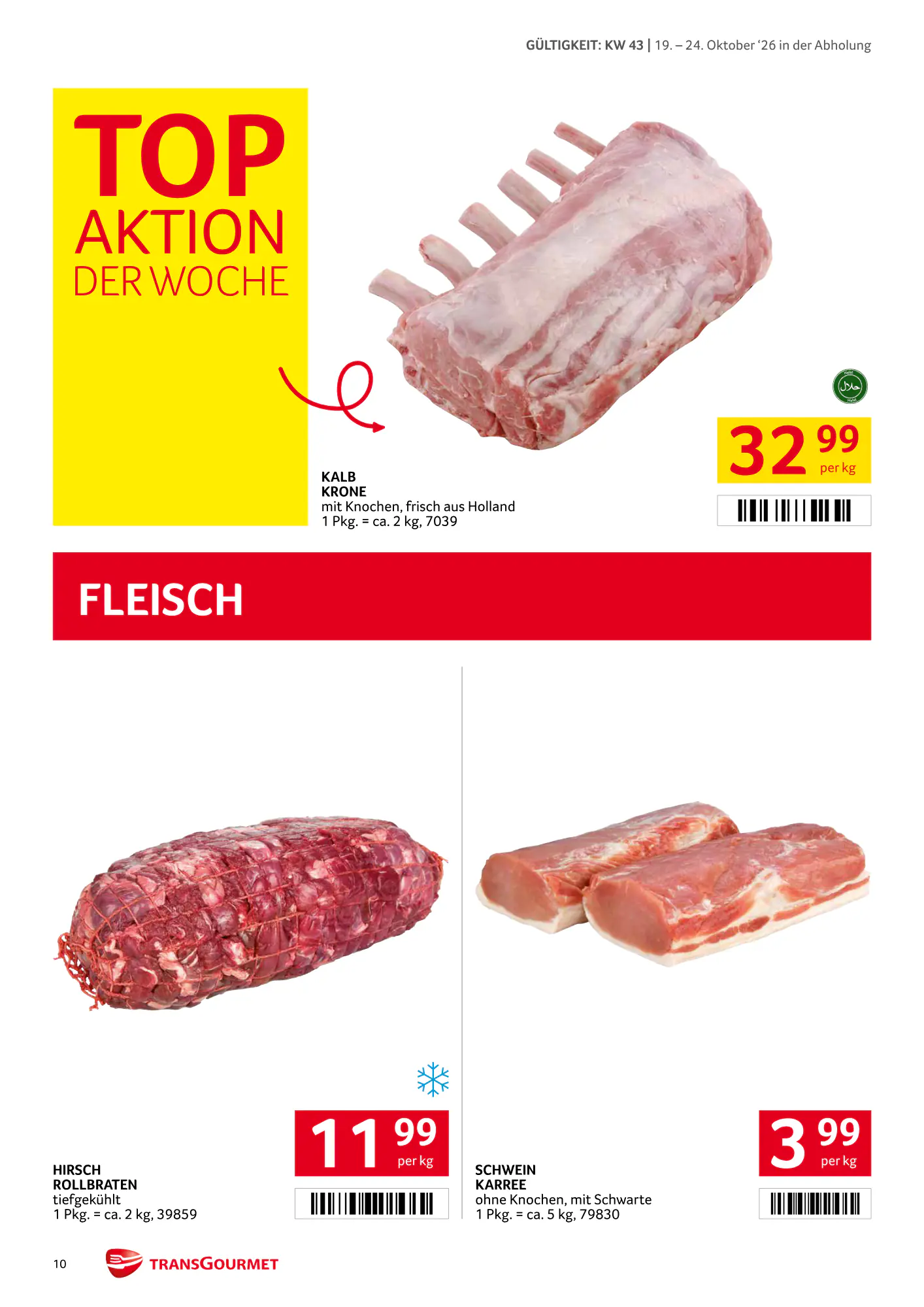 Transgourmet Flugblatt (ab 18.10.2026) - Angebote und Prospekt - Seite 10