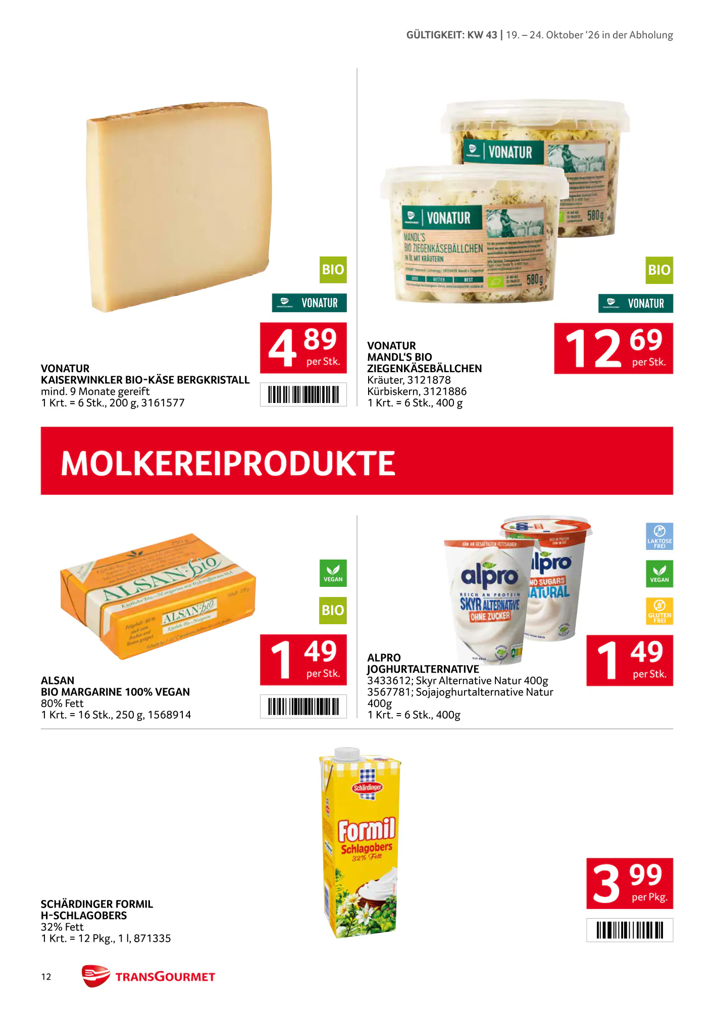 Transgourmet Flugblatt (ab 18.10.2026) - Angebote und Prospekt - Seite 12