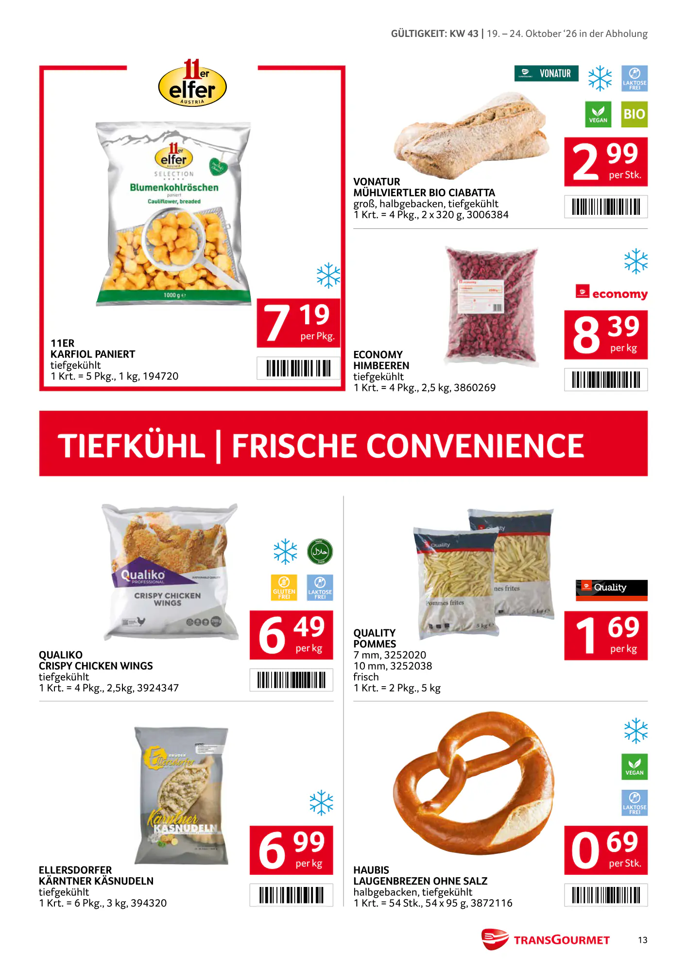 Transgourmet Flugblatt (ab 18.10.2026) - Angebote und Prospekt - Seite 13