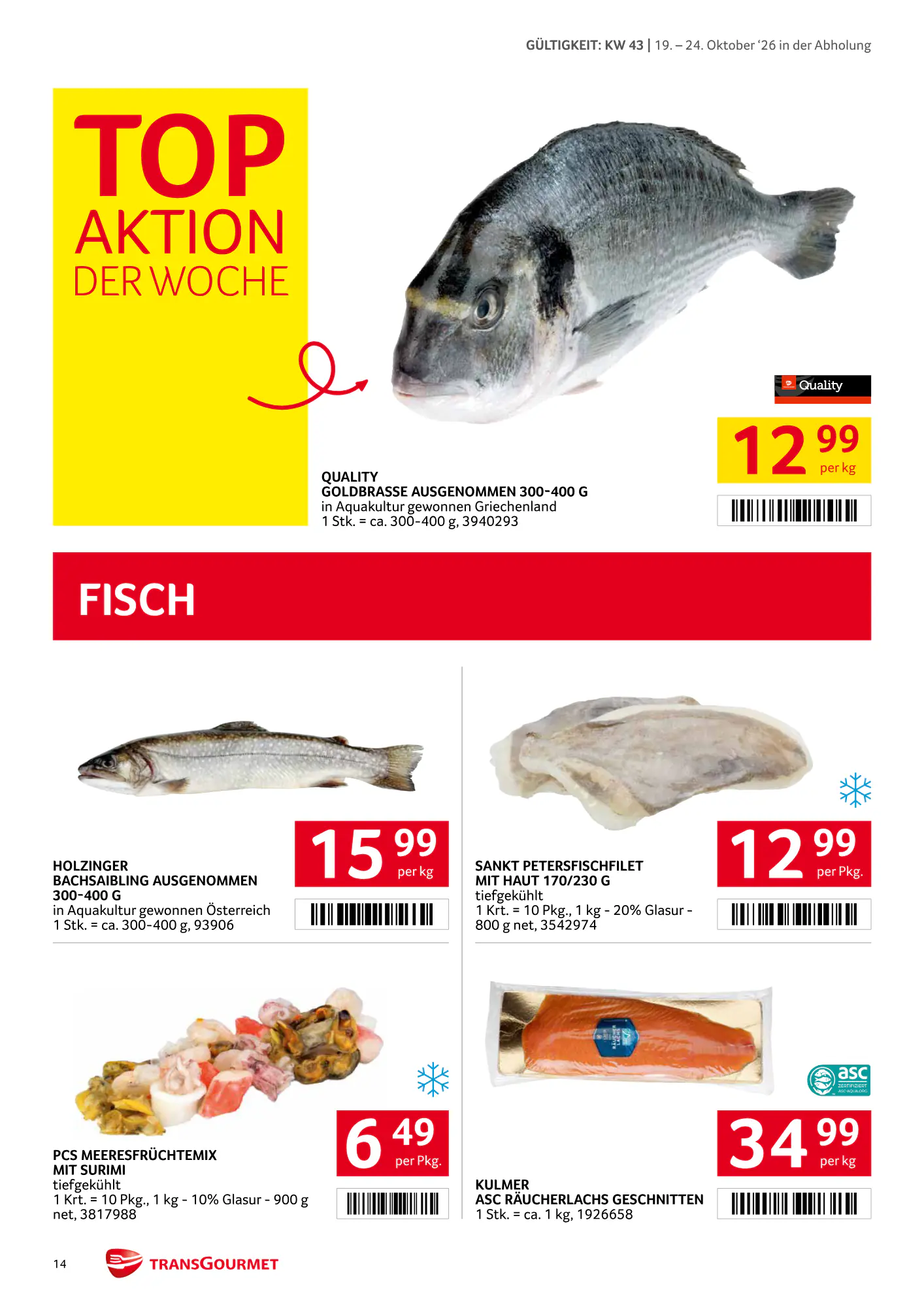 Transgourmet Flugblatt (ab 18.10.2026) - Angebote und Prospekt - Seite 14