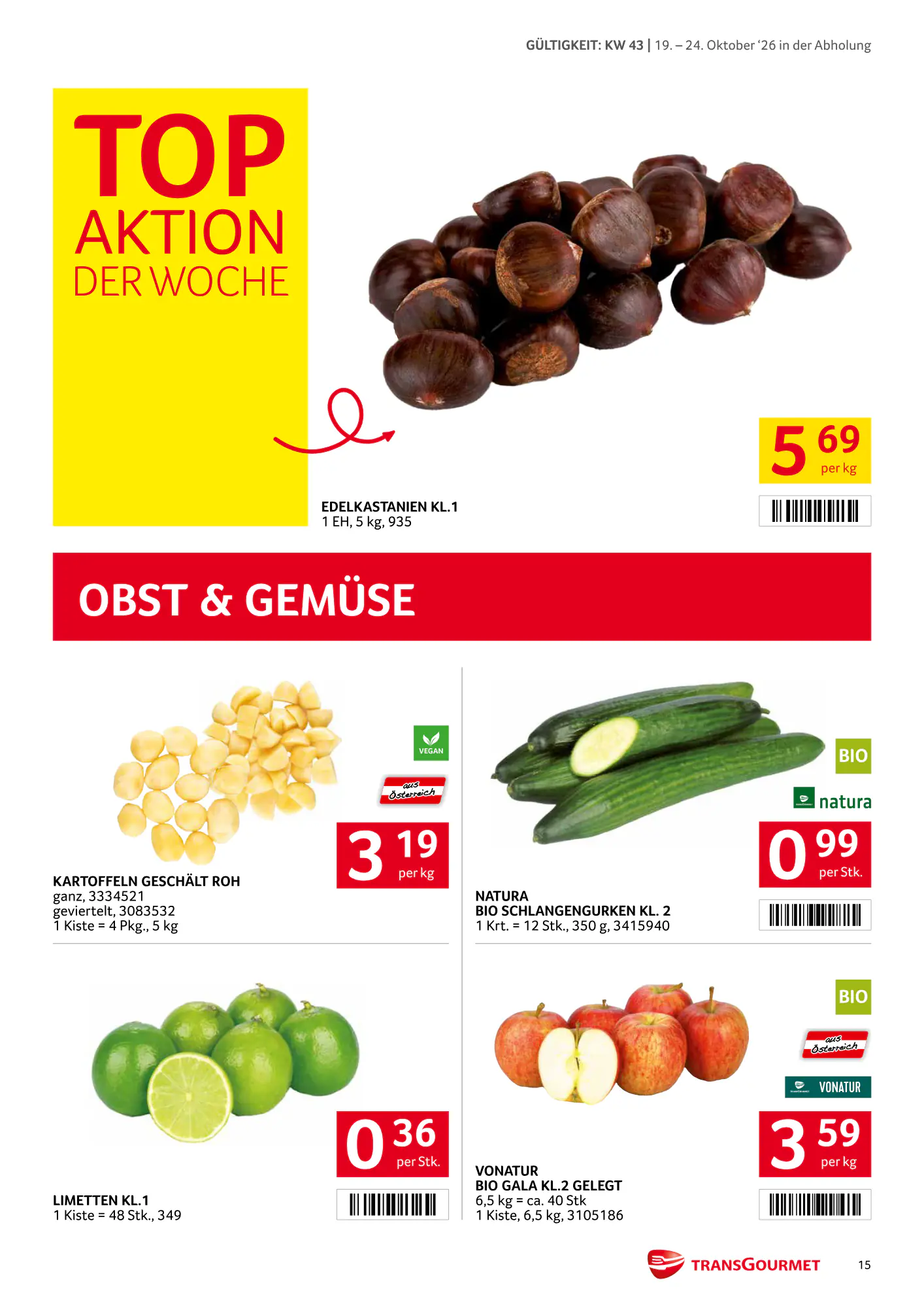 Transgourmet Flugblatt (ab 18.10.2026) - Angebote und Prospekt - Seite 15