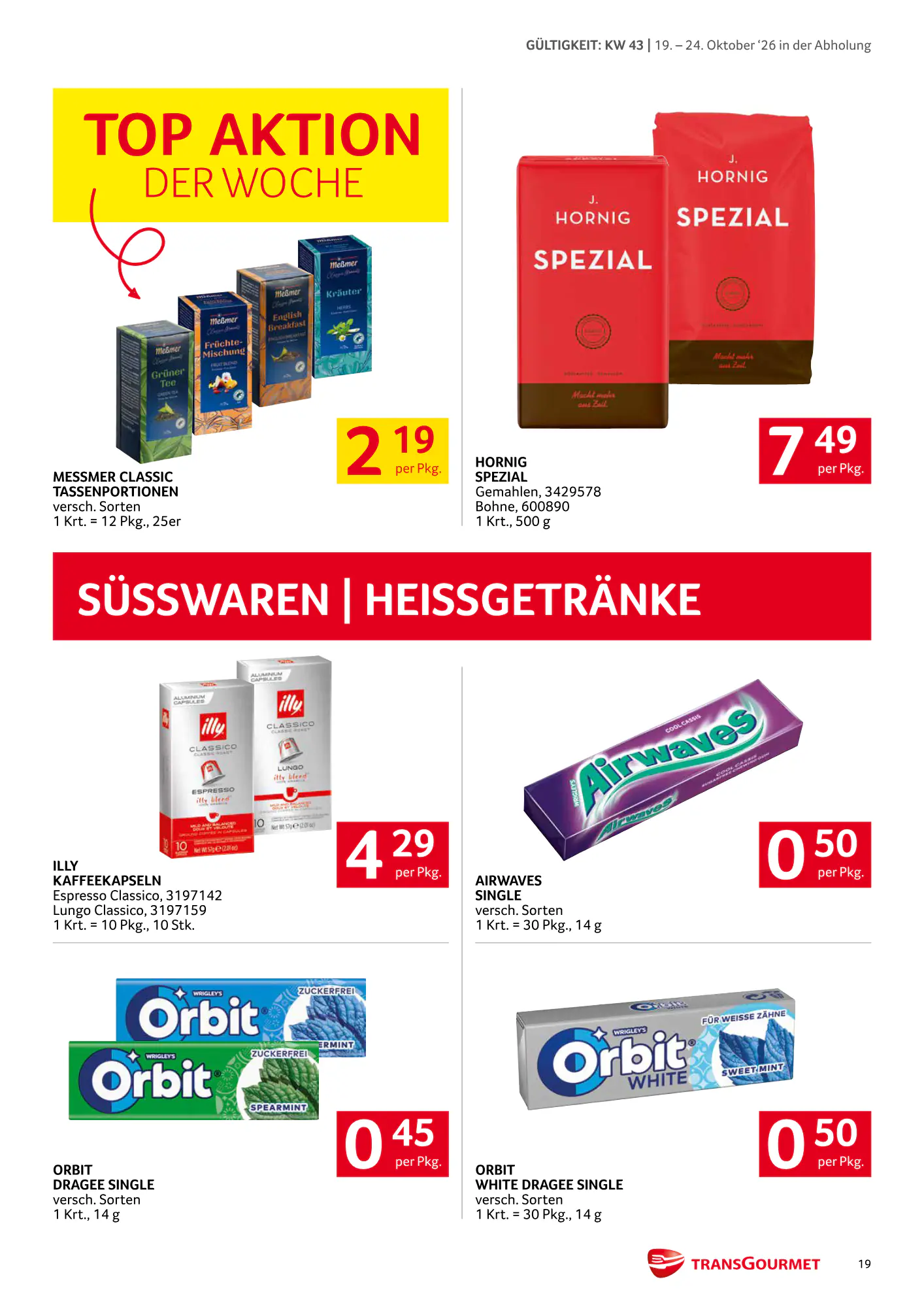 Transgourmet Flugblatt (ab 18.10.2026) - Angebote und Prospekt - Seite 19
