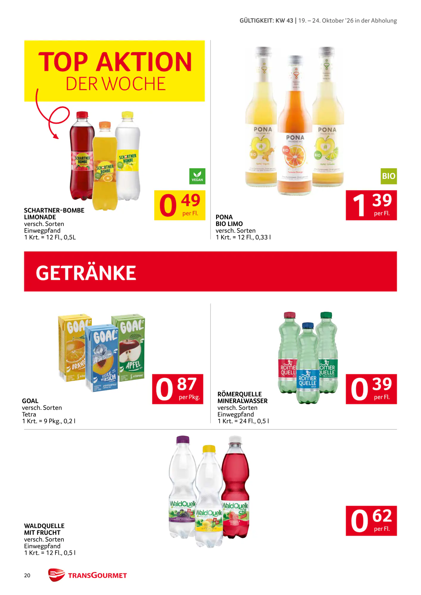 Transgourmet Flugblatt (ab 18.10.2026) - Angebote und Prospekt - Seite 20