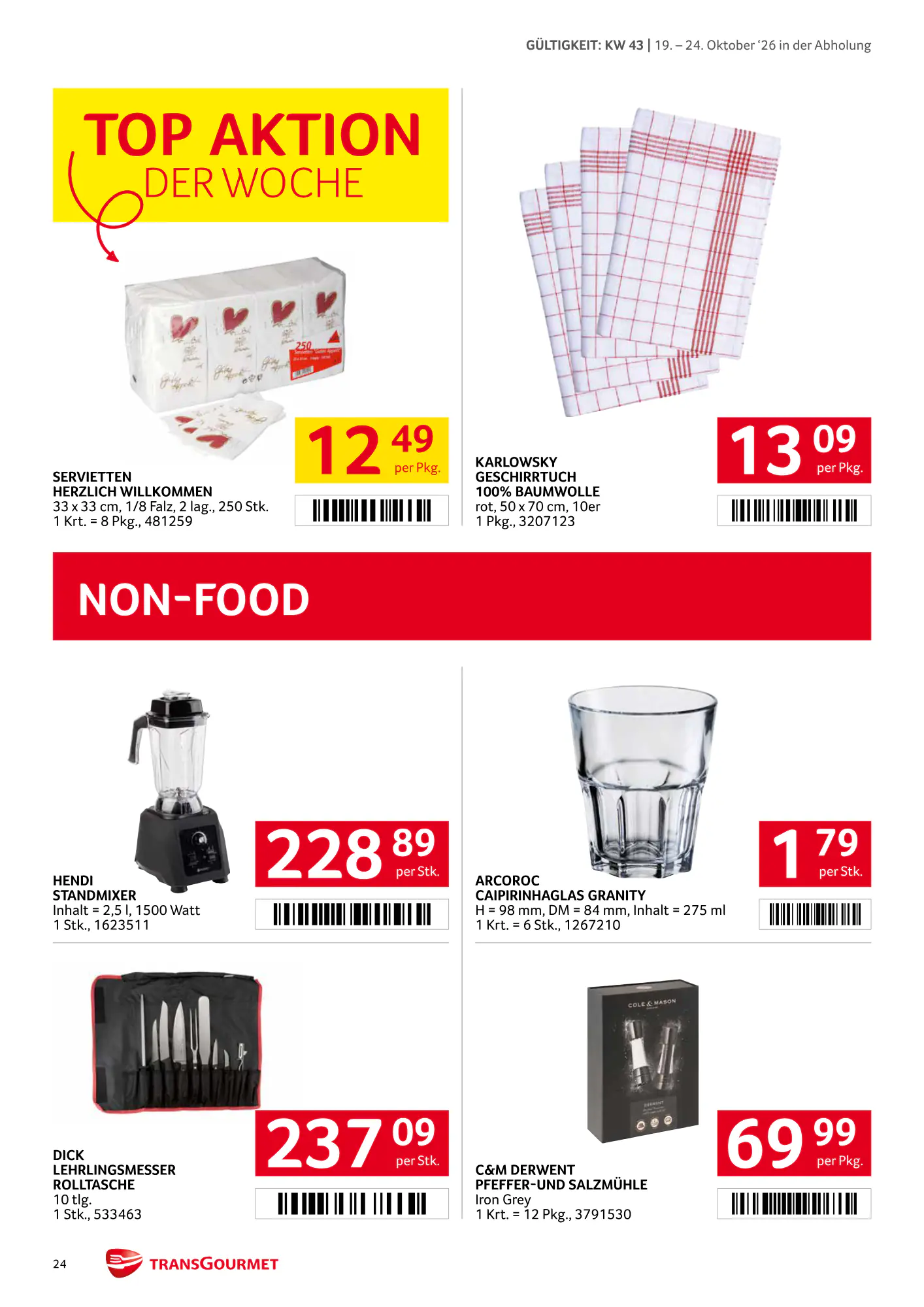 Transgourmet Flugblatt (ab 18.10.2026) - Angebote und Prospekt - Seite 24