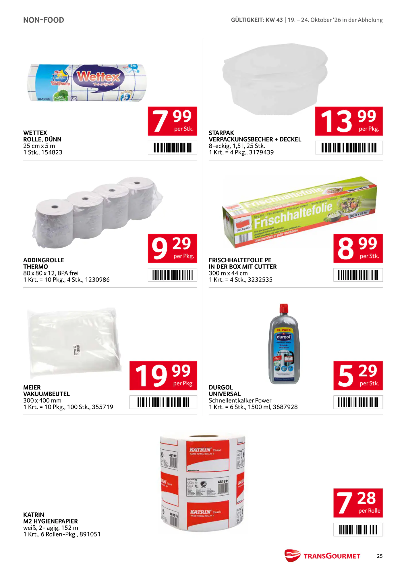 Transgourmet Flugblatt (ab 18.10.2026) - Angebote und Prospekt - Seite 25