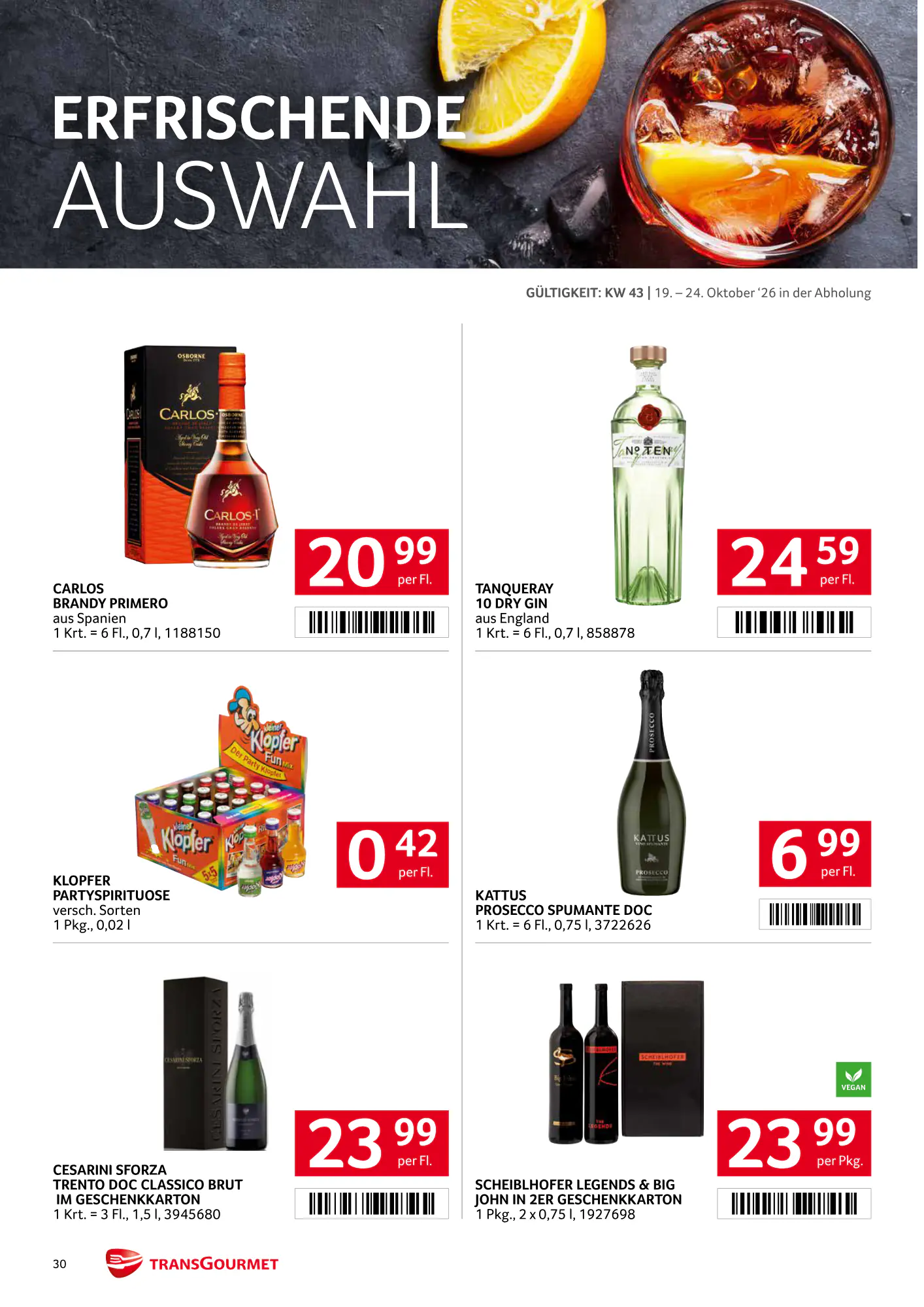 Transgourmet Flugblatt (ab 18.10.2026) - Angebote und Prospekt - Seite 30