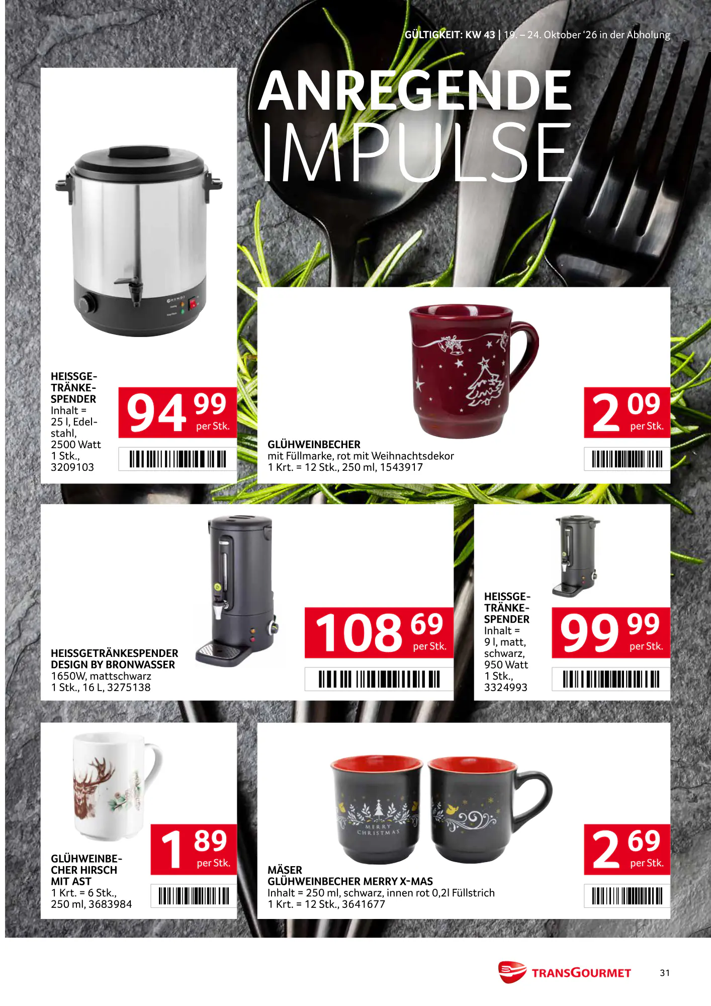 Transgourmet Flugblatt (ab 18.10.2026) - Angebote und Prospekt - Seite 31