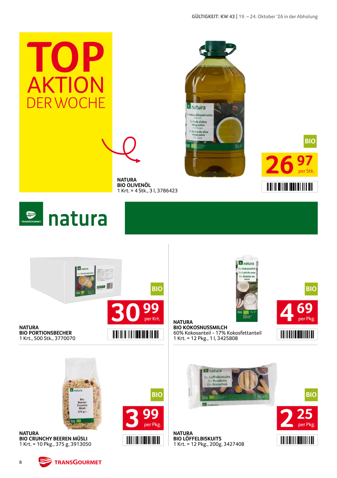 Transgourmet Flugblatt (ab 18.10.2026) - Angebote und Prospekt - Seite 8